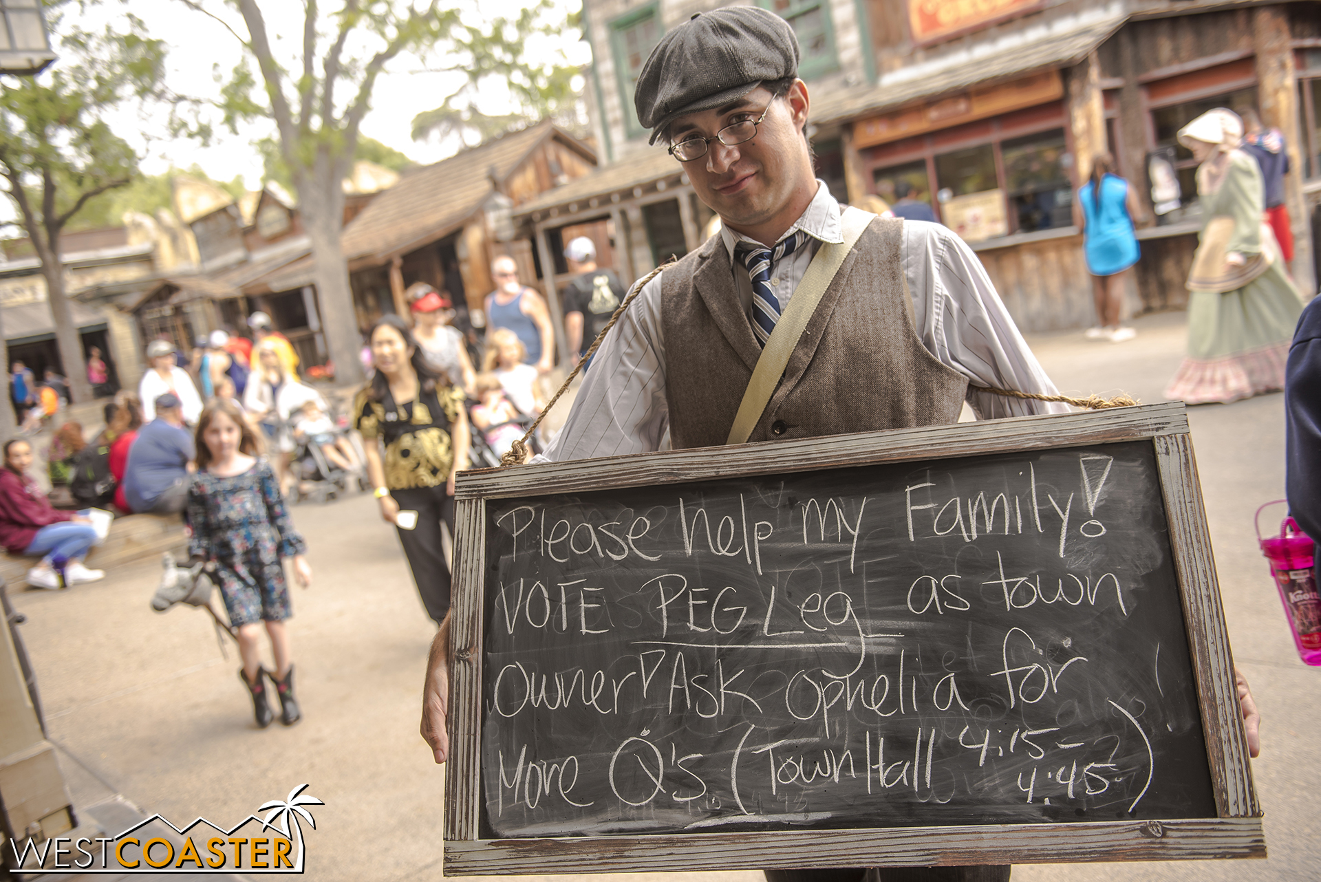 Some guests even become a part of the central plot, helping campaign for various members of town.