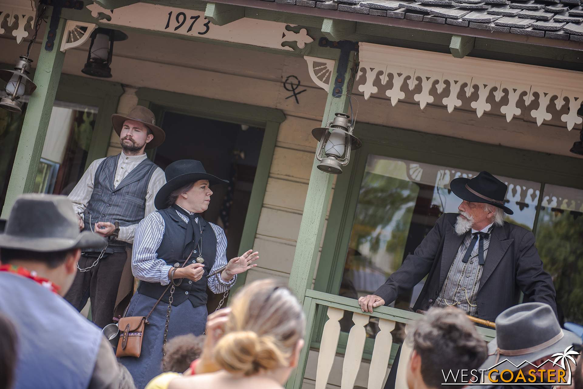  In front of the townspeople, Phyllis Mayfield is given the chance to plead her case by Judge Roy Bean, who also reveals his romantic past with Ma Mayfield, much to everyone’s shock. 