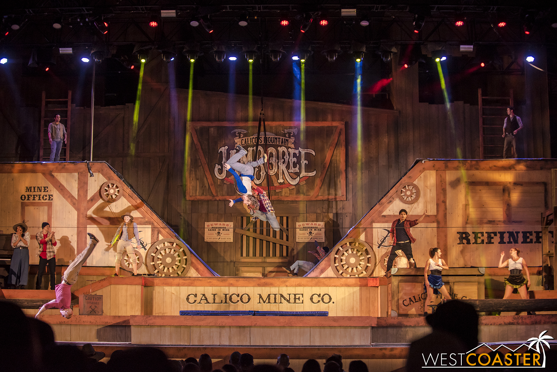 It’s honestly a pretty cool show—a mashup of genres and gymnastics for a contemporary take of the park’s classic summer stunt show concept. 
