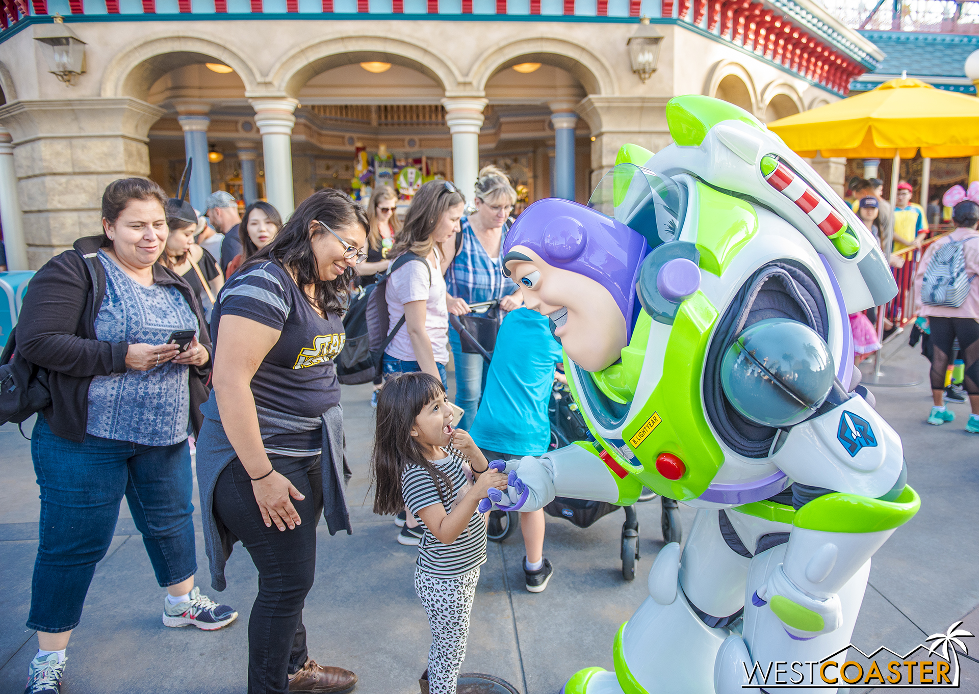  Buzz Lightyear is also out and about, fittingly. 