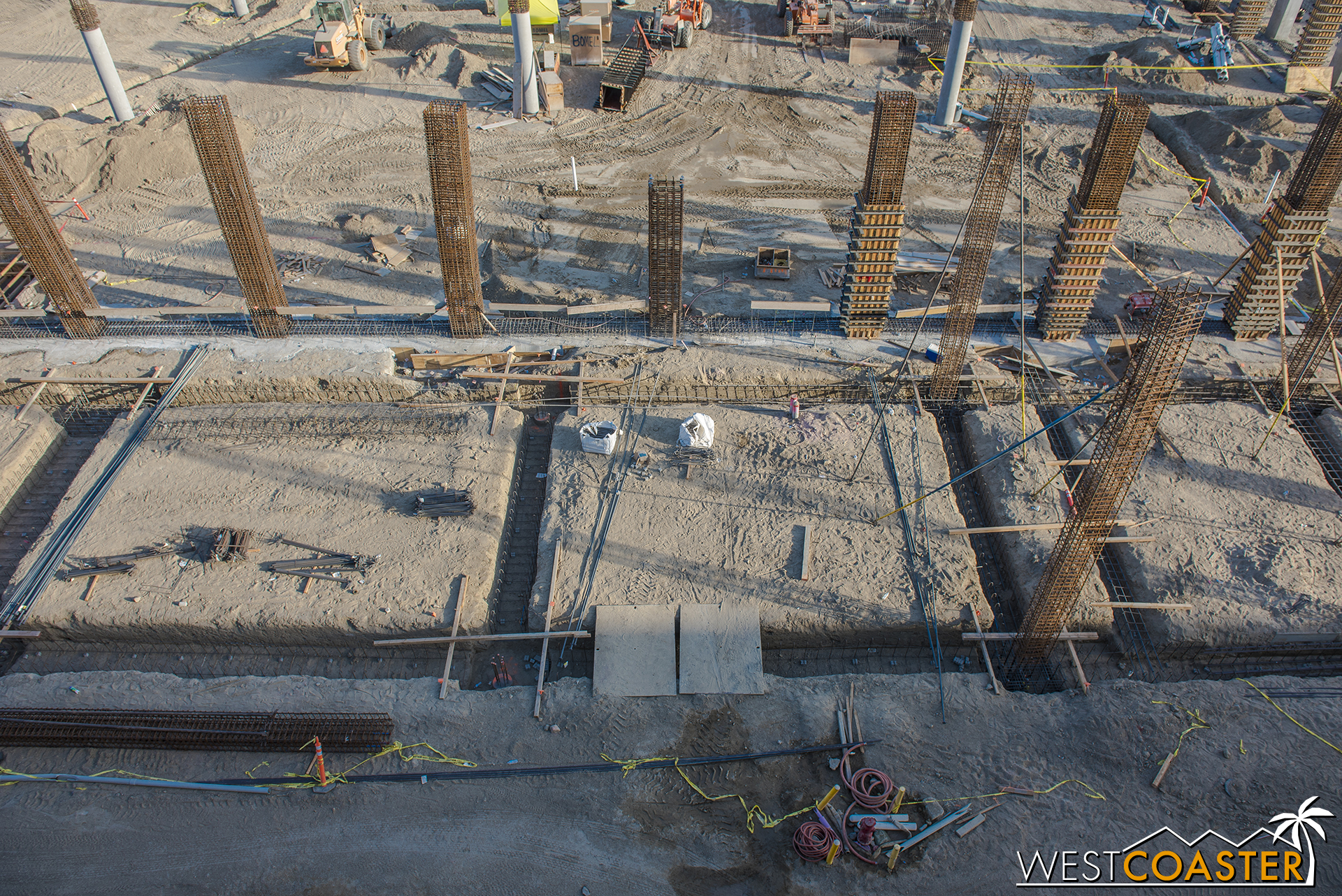  And they’re forming columns and installing rebar too. 
