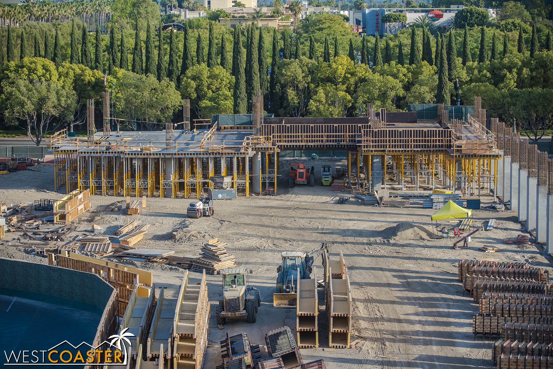  This will be where the escalators connect to from the ground level.  Eventually, there will be a system of them kind of mirroring the ones already coming off Mickey and Friends. 