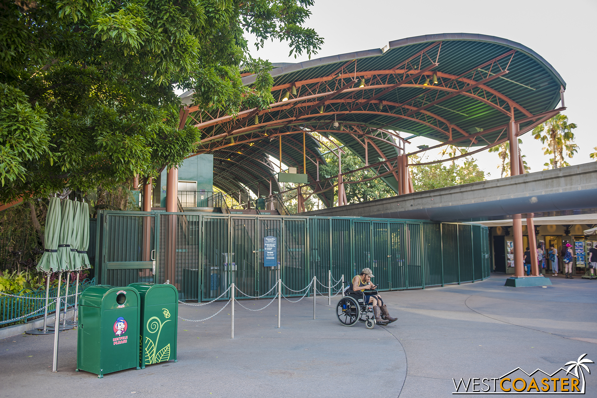  In fact, even the monorail stop is no longer in function. 