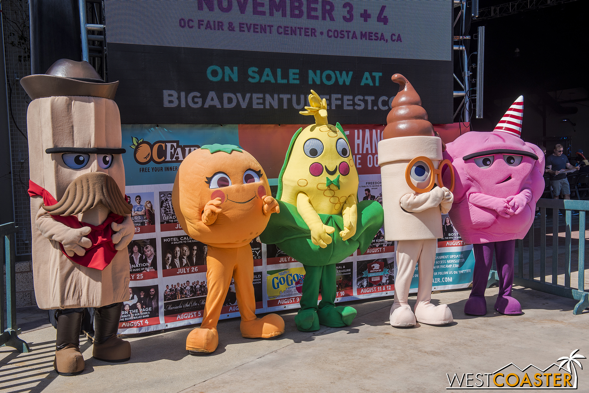  The Fair mascots are on hand for photos throughout the day. 