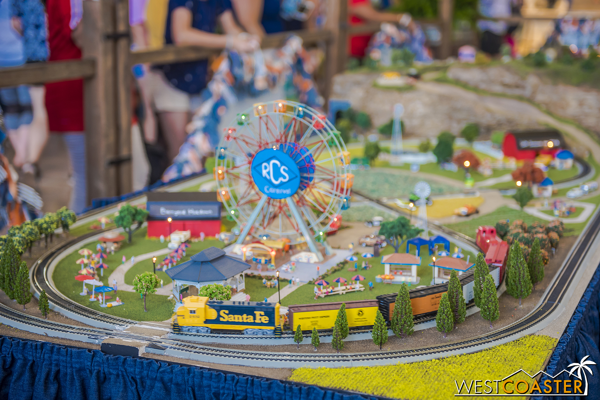  There’s a cool miniature railroad this year too. 