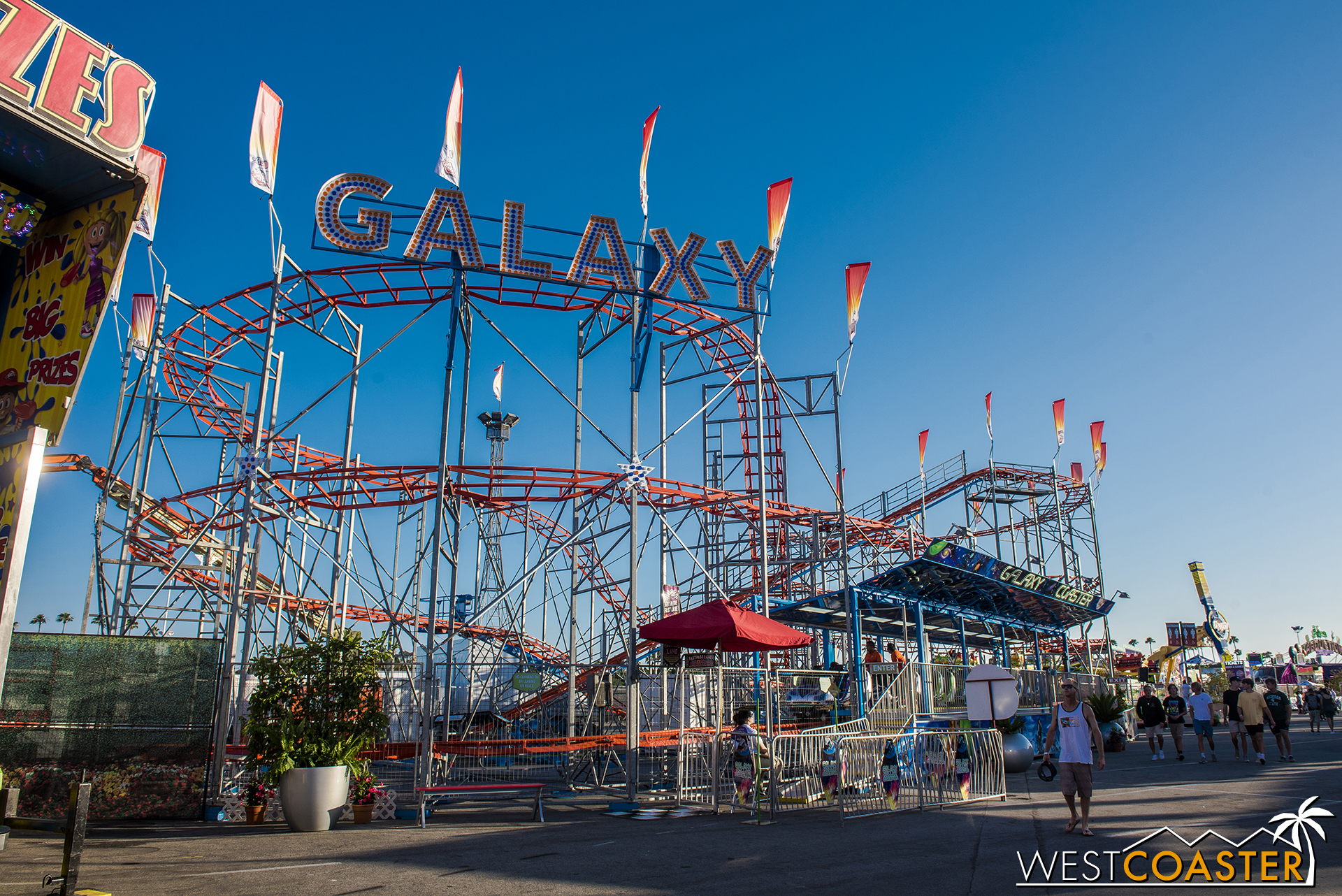  And the venerable Galaxy traveling roller coaster (recently upgraded to a more contemporary model a few years ago). 