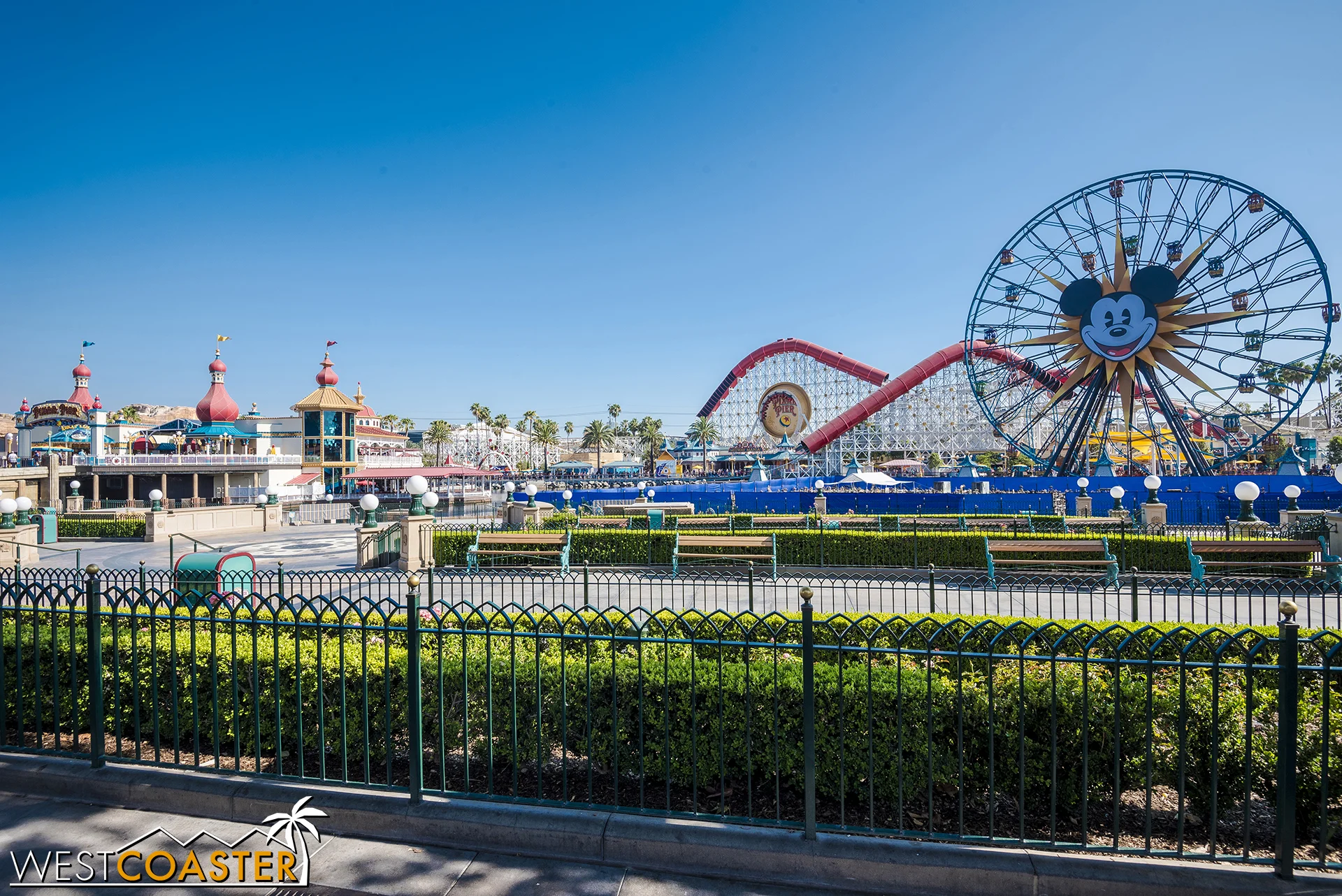 In World of Color news, the platforms are back up for repairs.