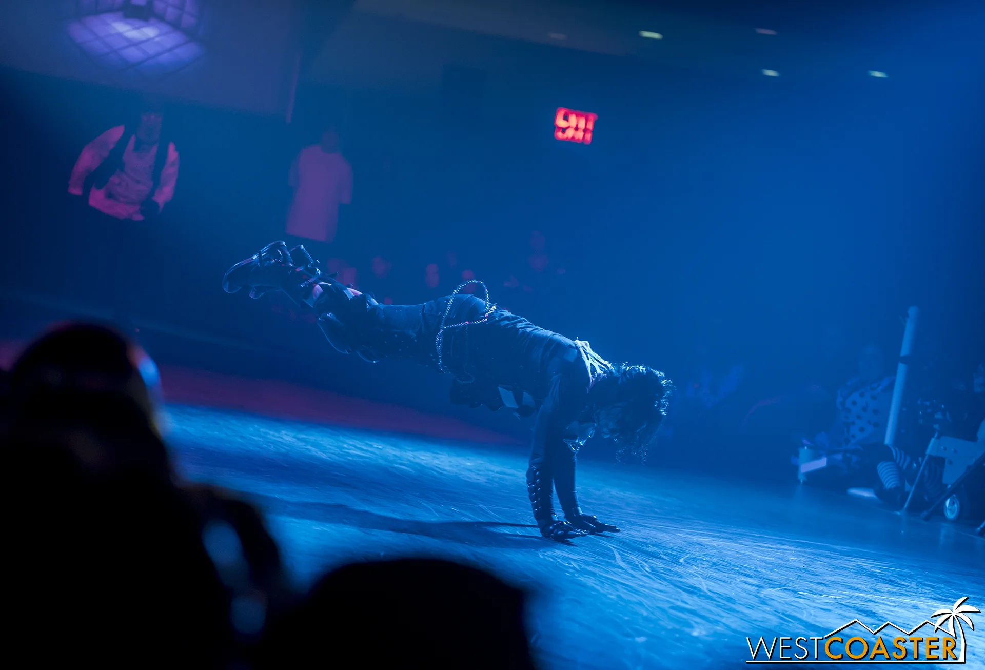 The stunts could sometimes appear to defy gravity.