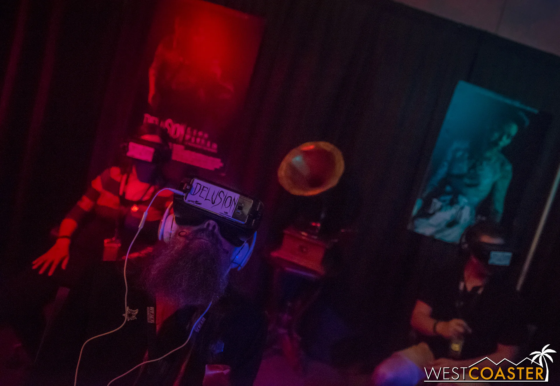 Lines were long for the Delusion VR experience, a new endeavor by creator Jon Braver. 