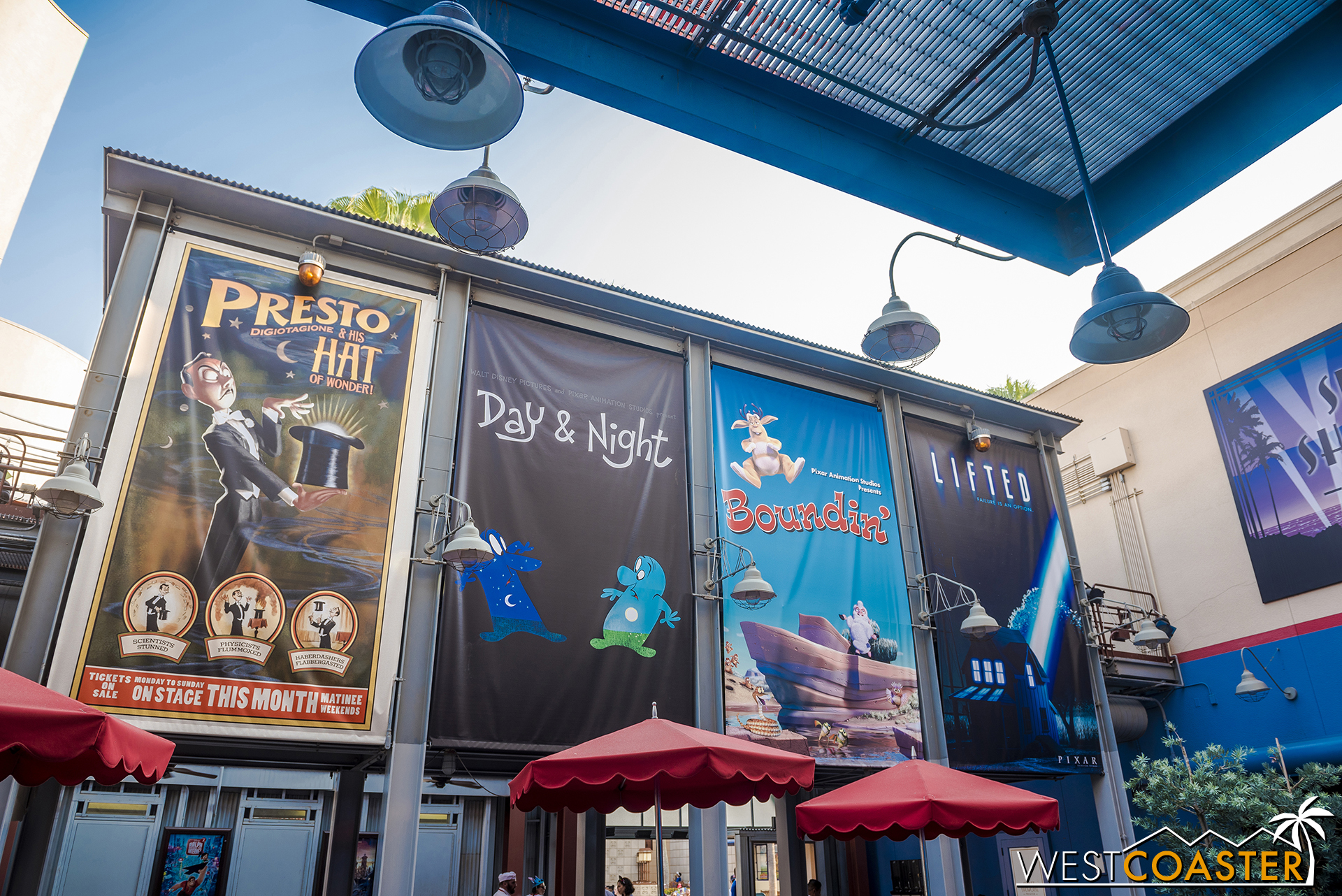  They’ve hung posters by the Award Weiners dining area. 