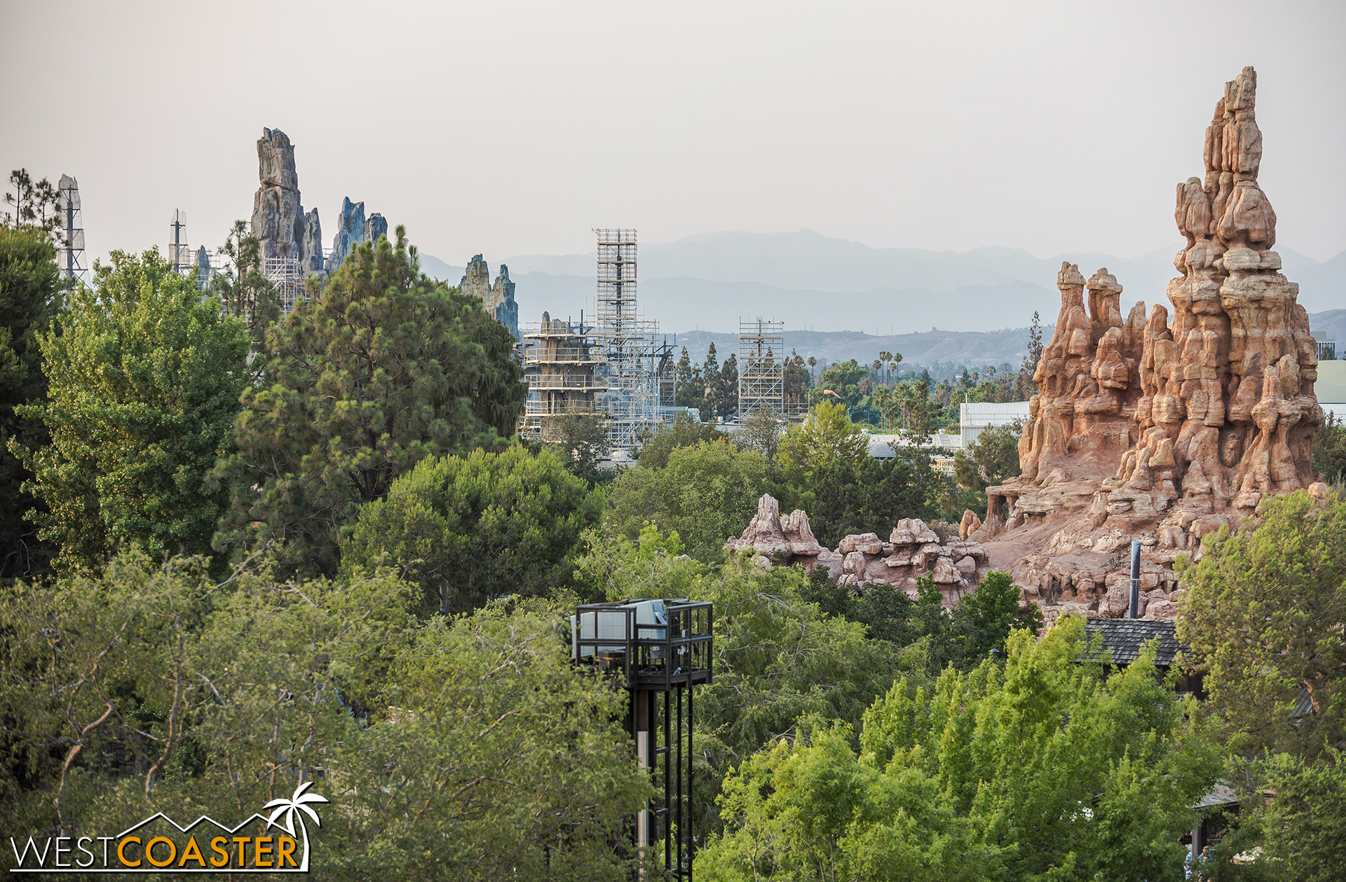 Going up high from Tarzan’s Treehouse… 
