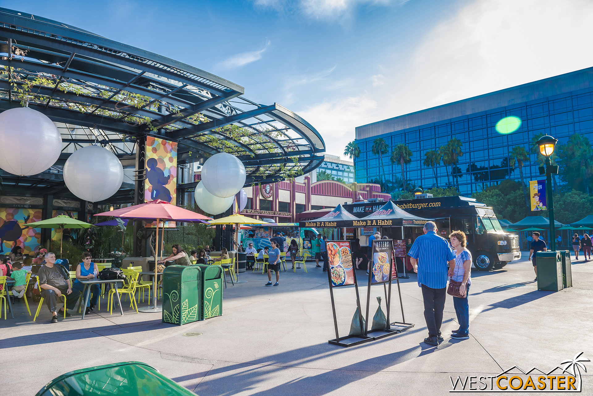  The food trucks are still there, but just sort of rearranged depending on the day. 