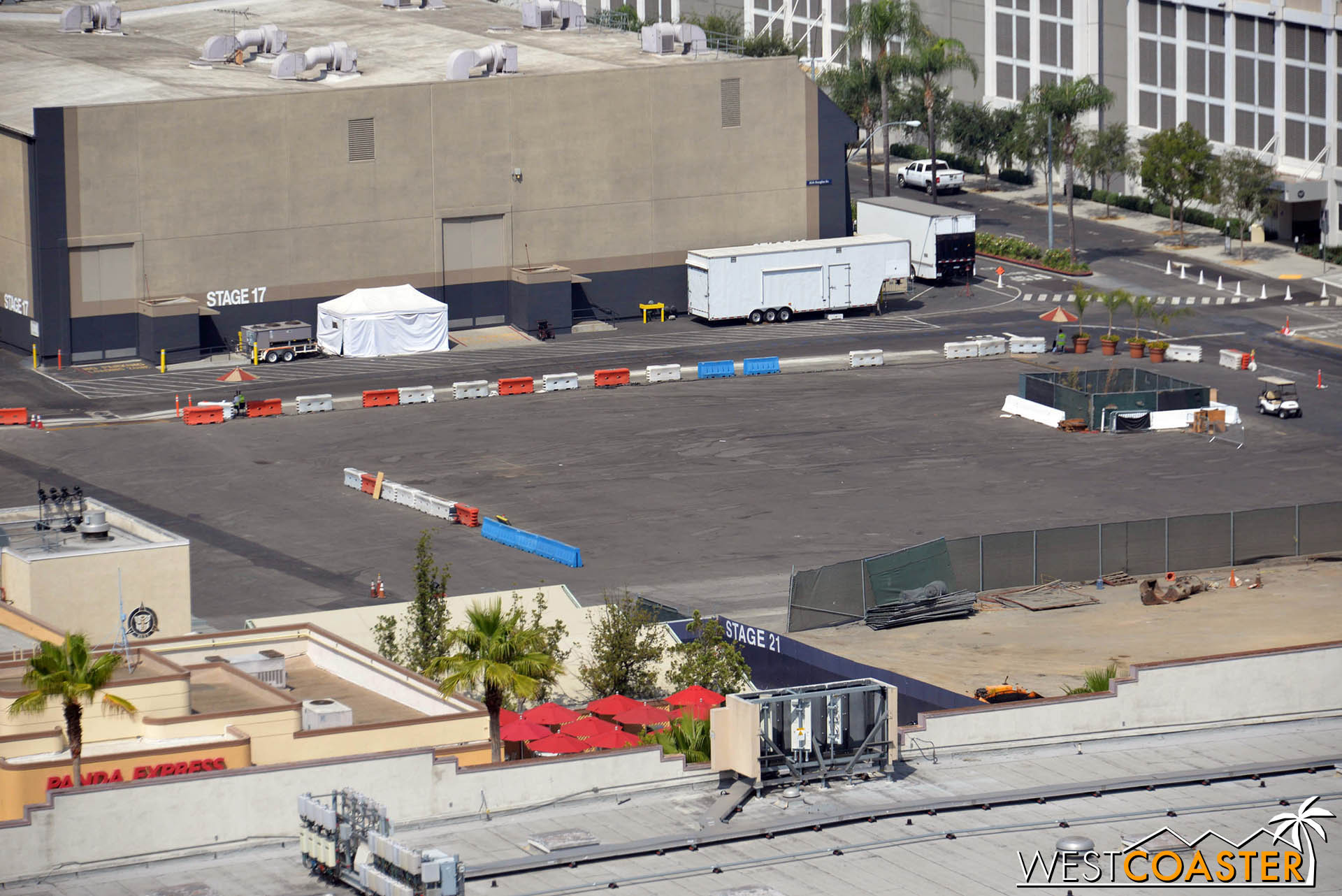  So in the meantime, it gets to be construction staging for Jurassic World. 