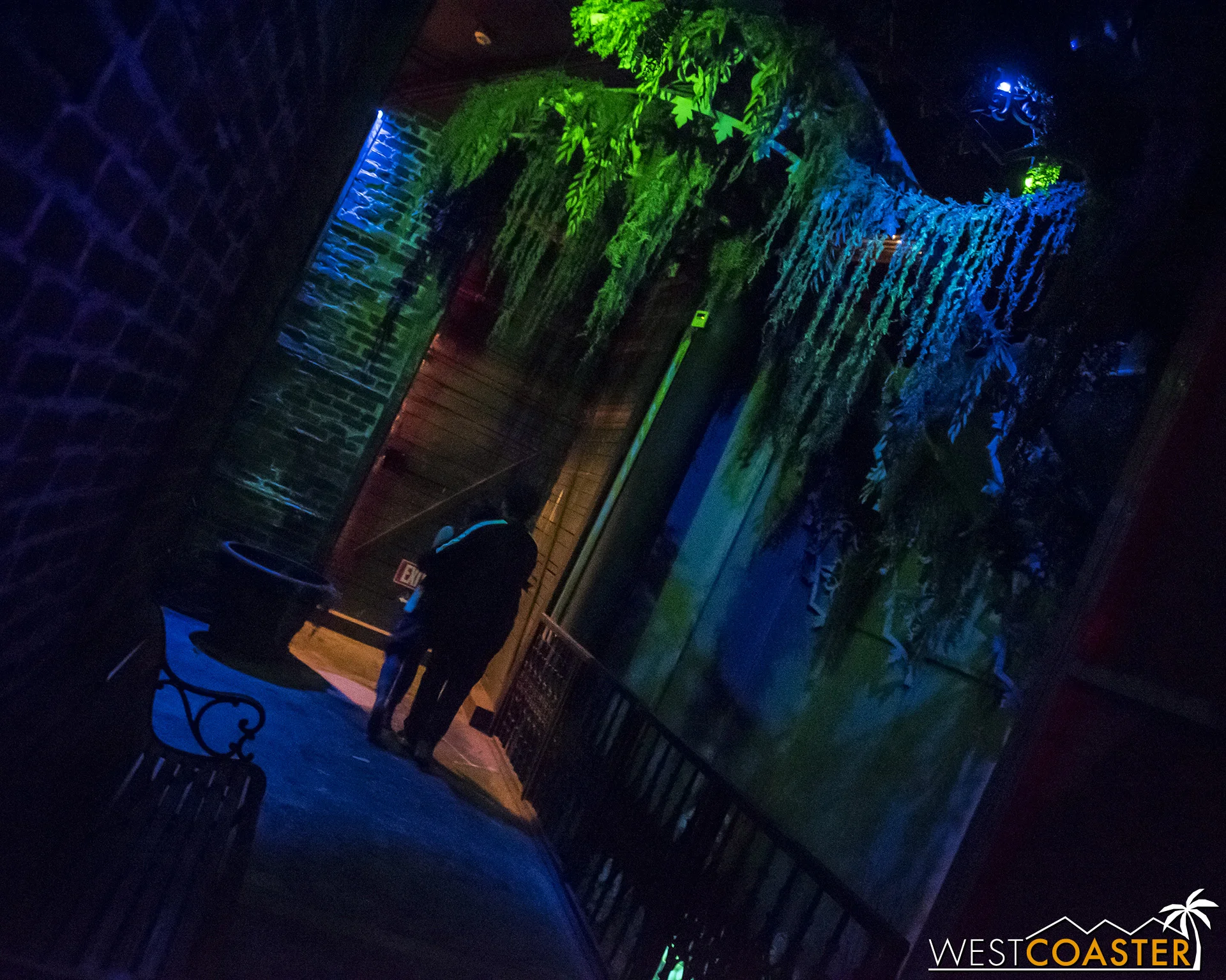 The house is gloomy and moody throughout.