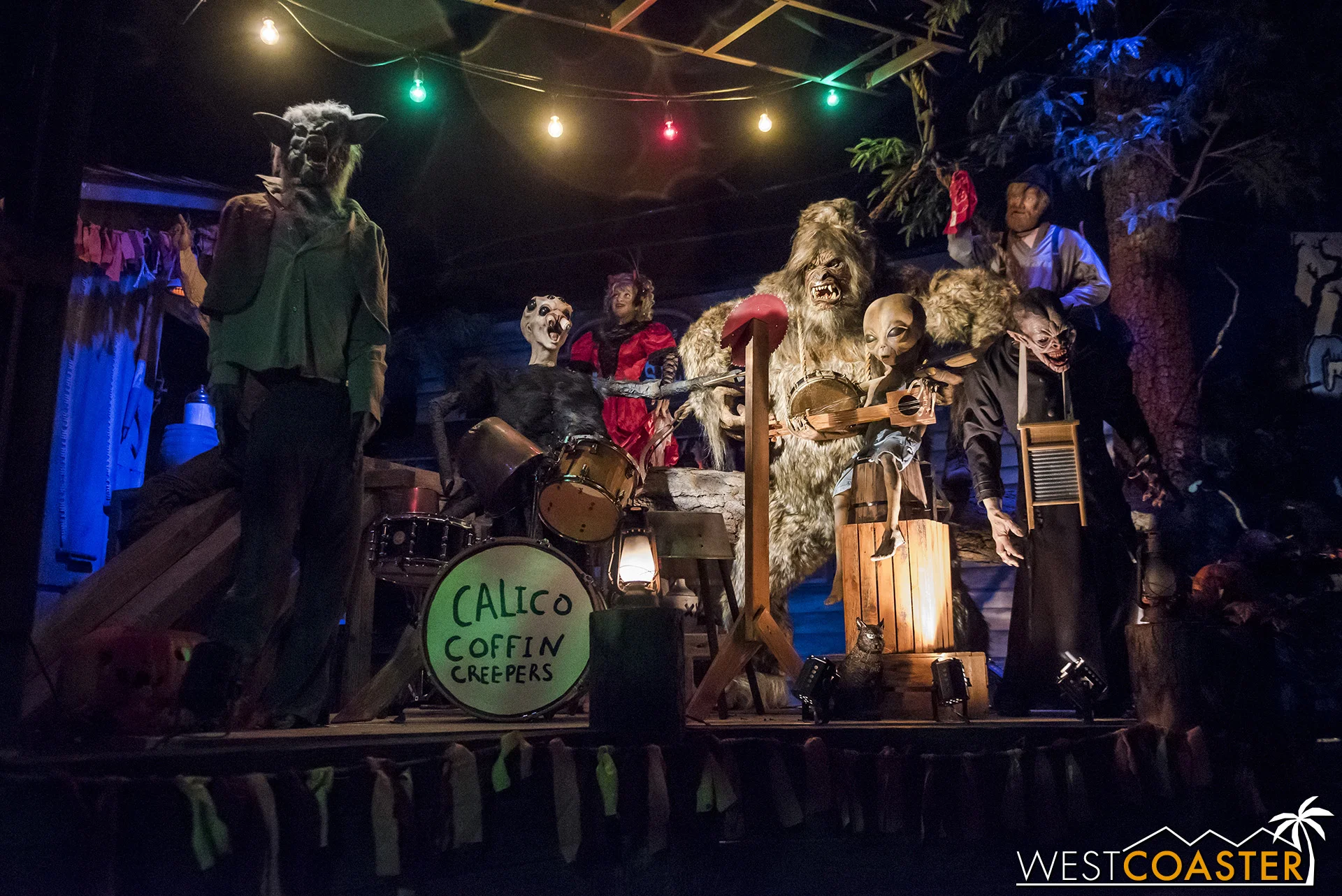 Music for the Halloween Hootenanny is provided by Krazy Kirk and the Hillbillies.