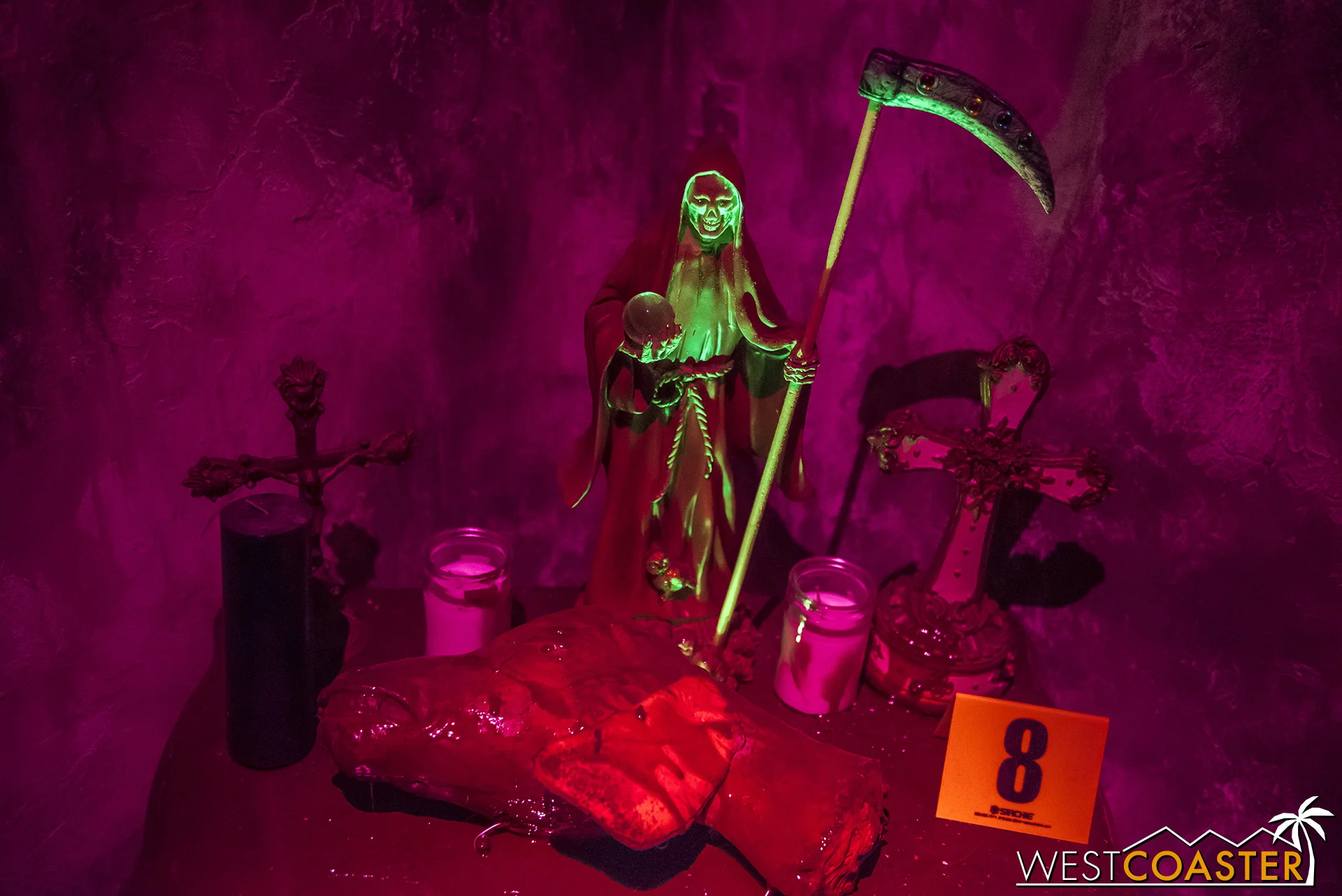 Religious iconography finds its way into the B340 maze.