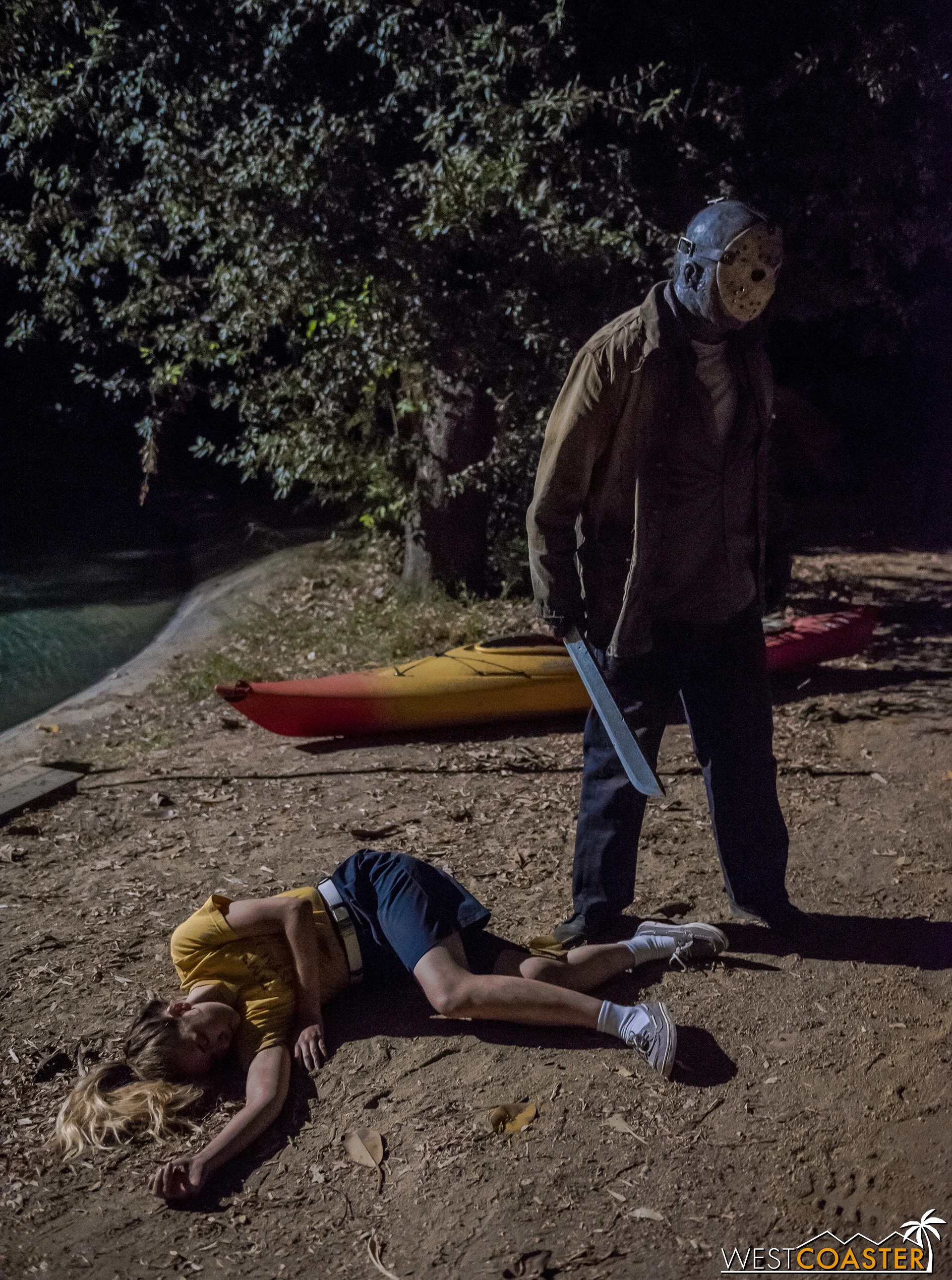 Note to self: don’t go out at night at Camp Crystal Lake. Jason likes to hang out and be slice-y.