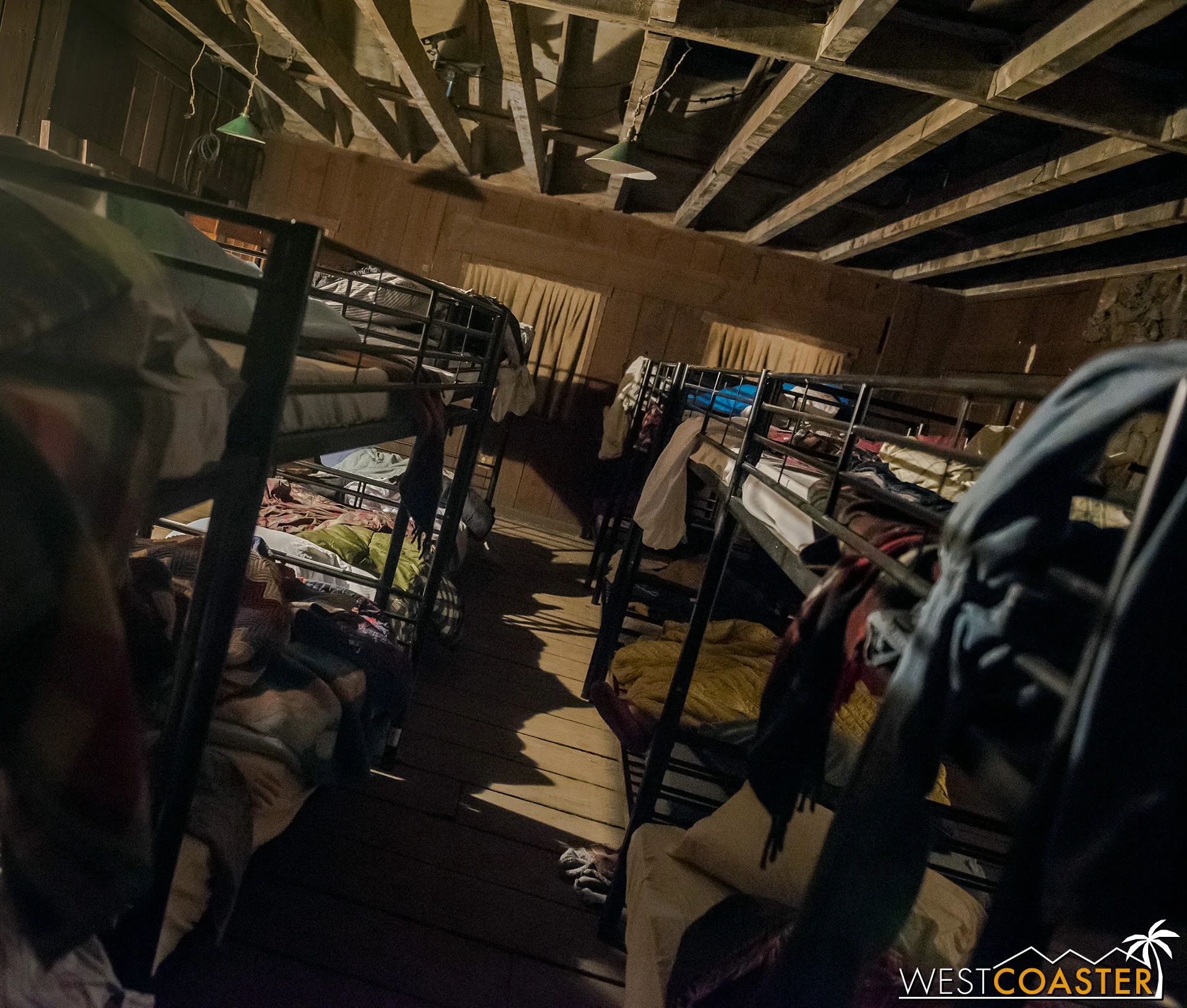 The Nightmare on Camp Crystal Lake maze often puts guests into the middle of the sets and scenes, rather then simply pass by them.