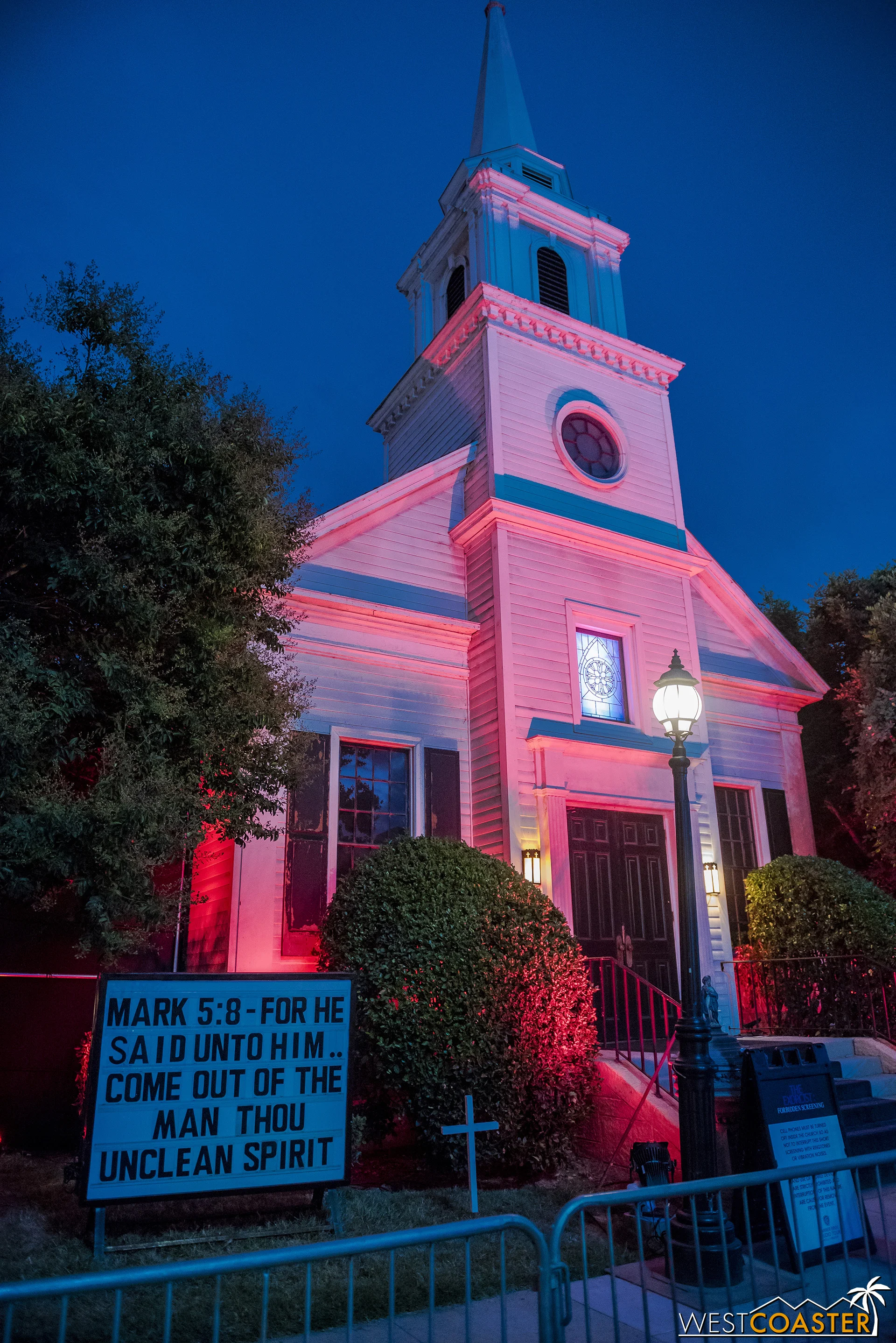 The church makes a fitting setting for this Exorcist attraction.