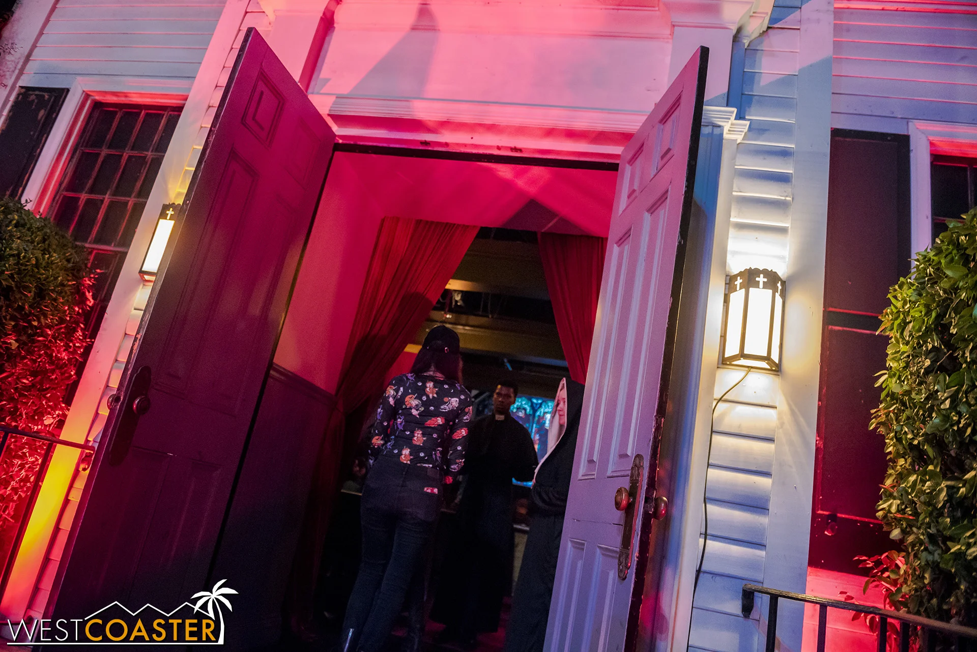 Guests are welcomed in.