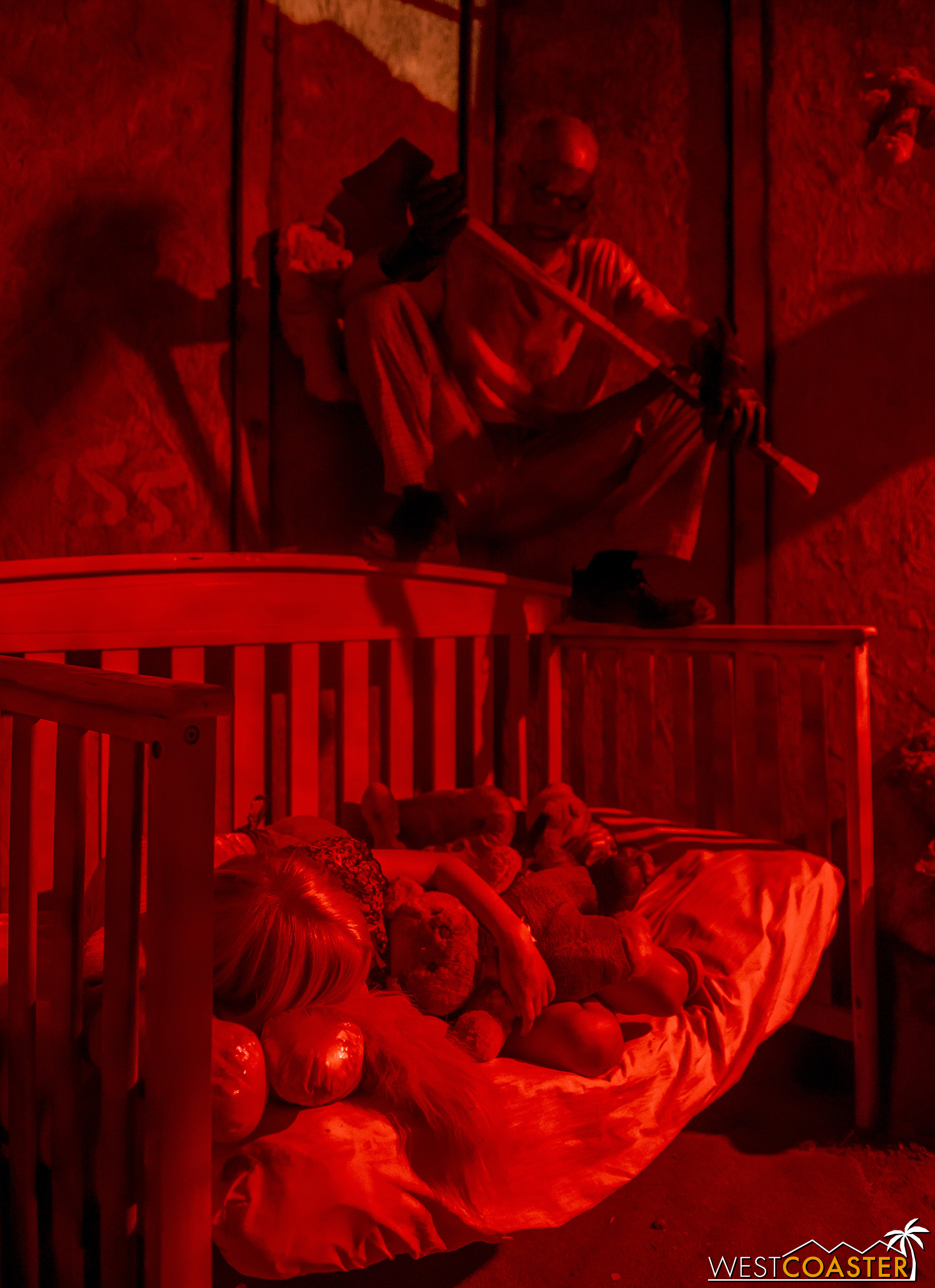 The little girl was absolutely adorable. The axe murderer monster made this an especially creepy scene.