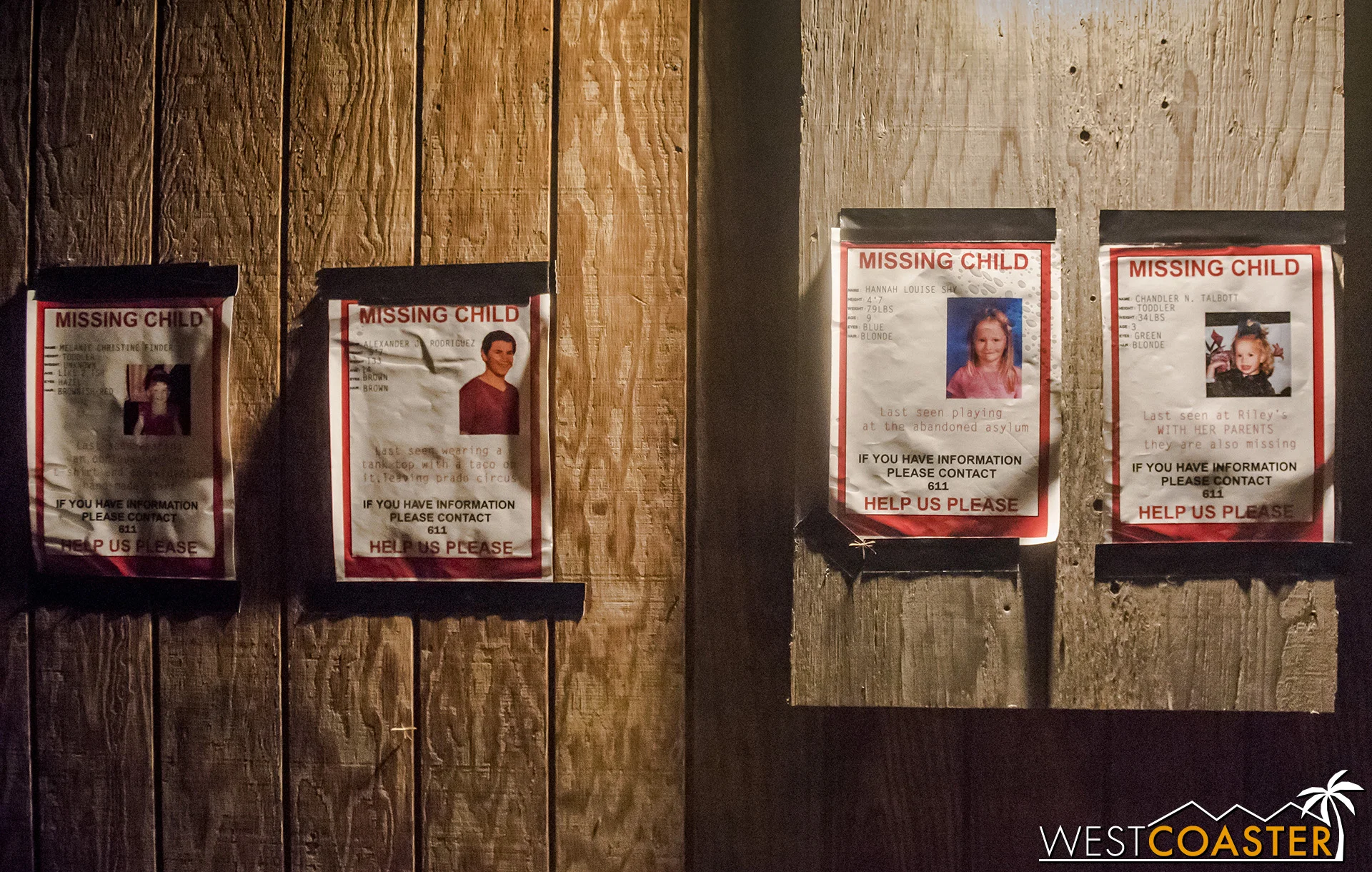 Missing children’s posters. The one on the left is hilarious.