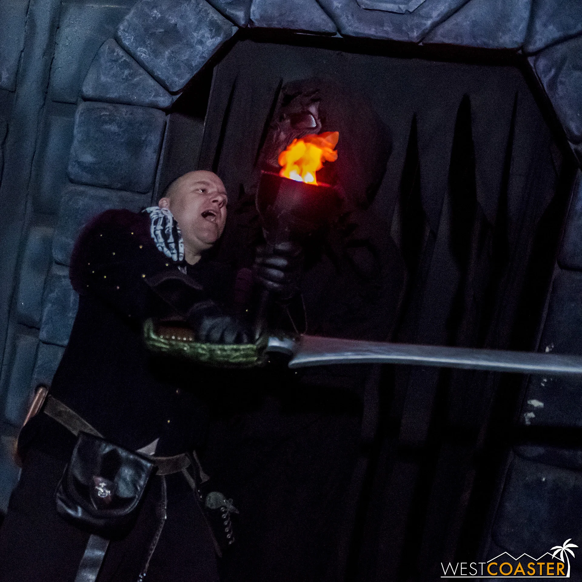 Our guide boldly sacrifices himself to help our group escape.
