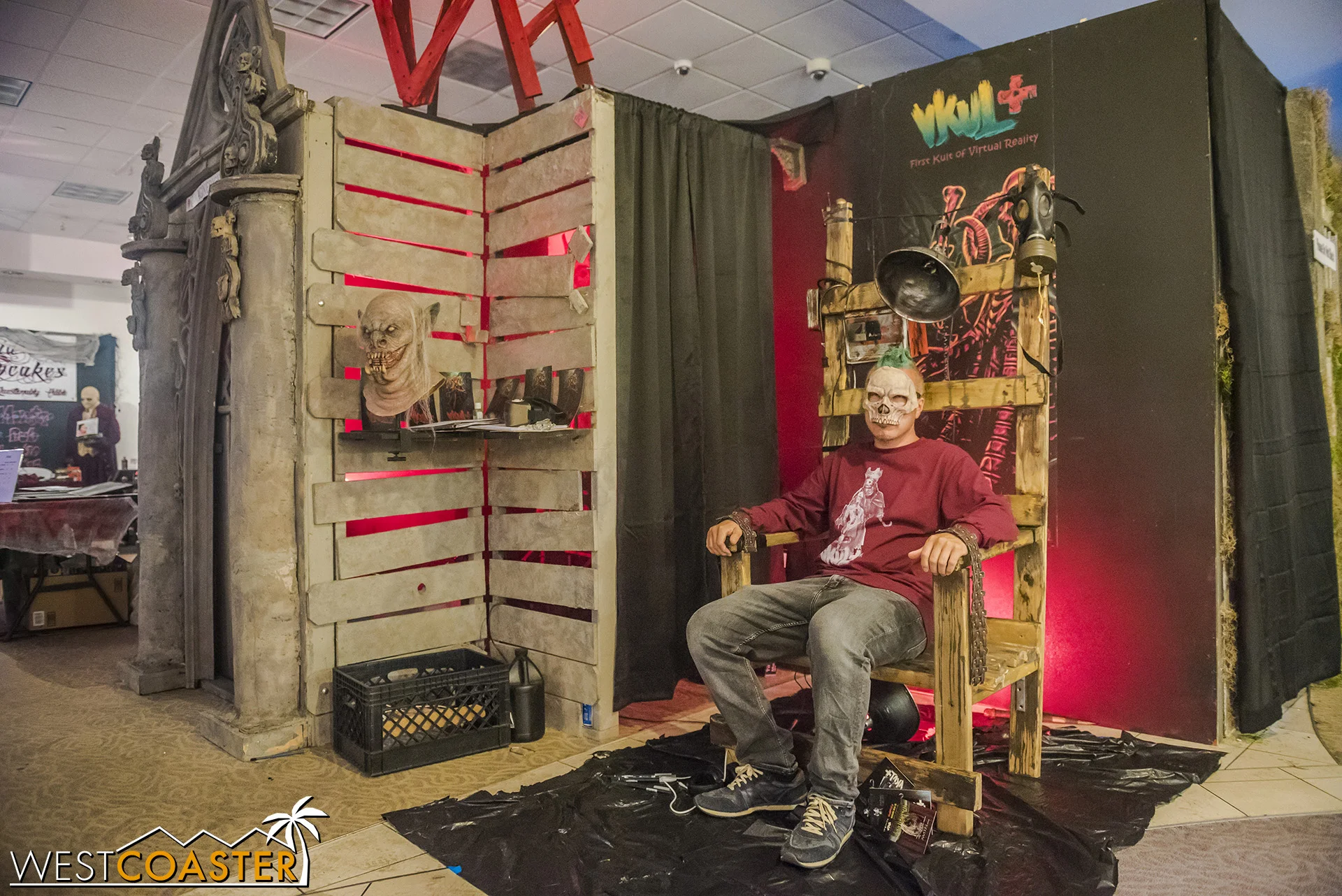 Imagine Rick is one of numerous vendors at HorrorWorld.