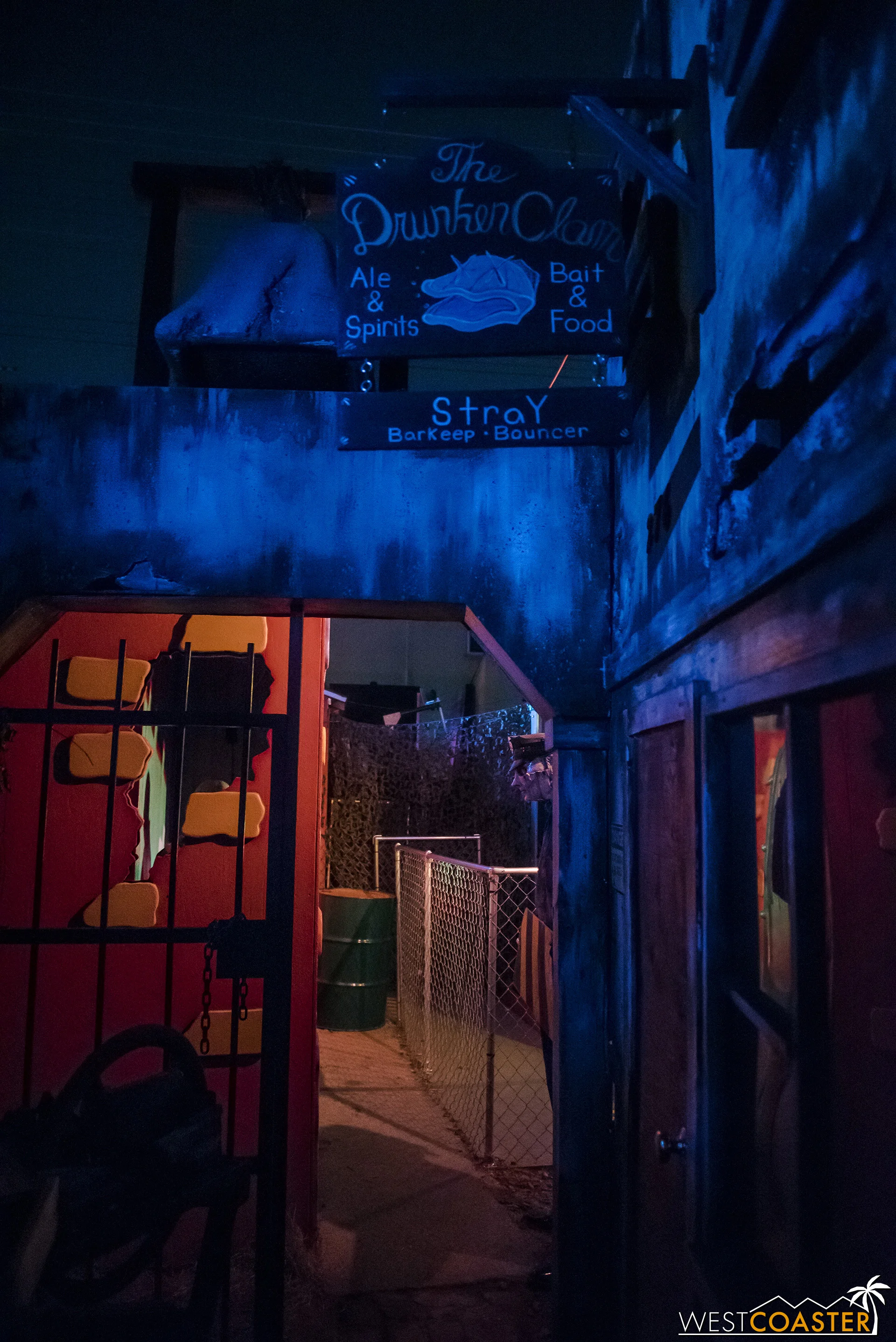 The scares can come from anywhere at The Backwoods—even from above!
