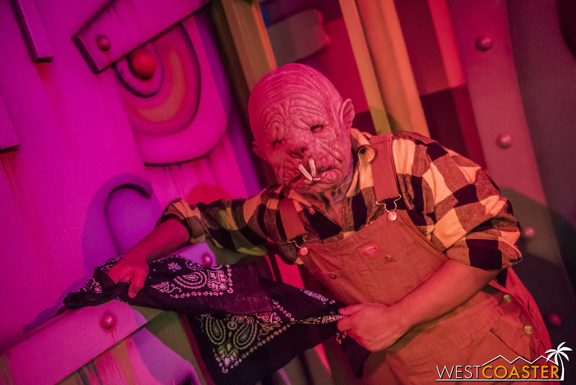 Keeping the haunt clean.