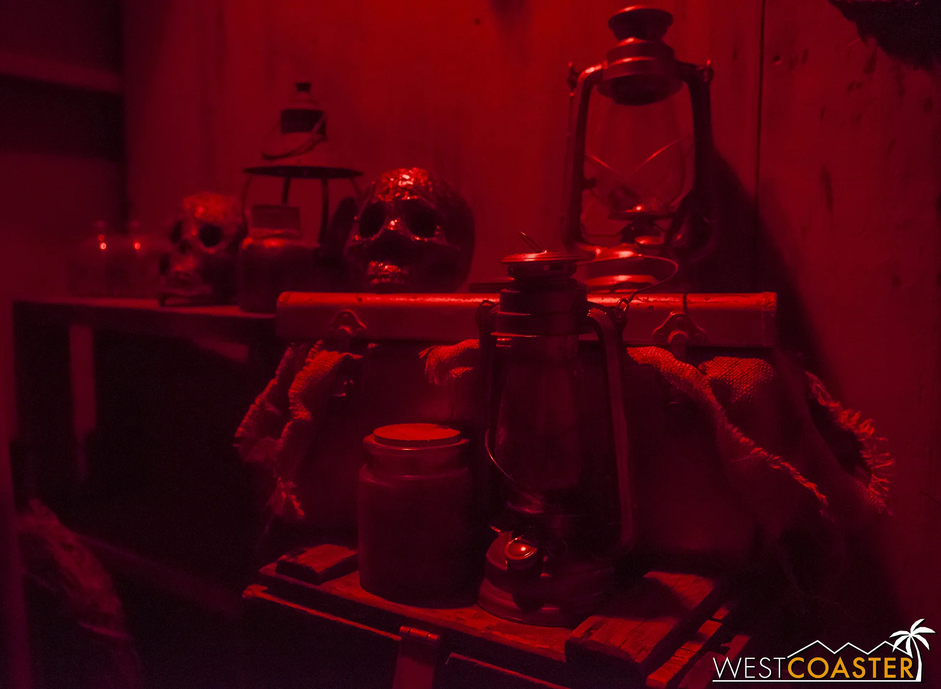 Props scattered about Ed Gein’s room.
