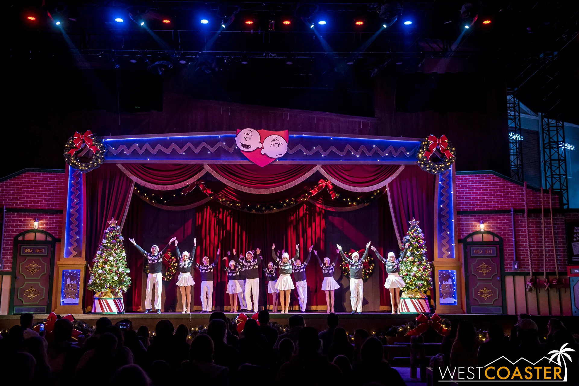 The dancers give an opening number as the show begins.