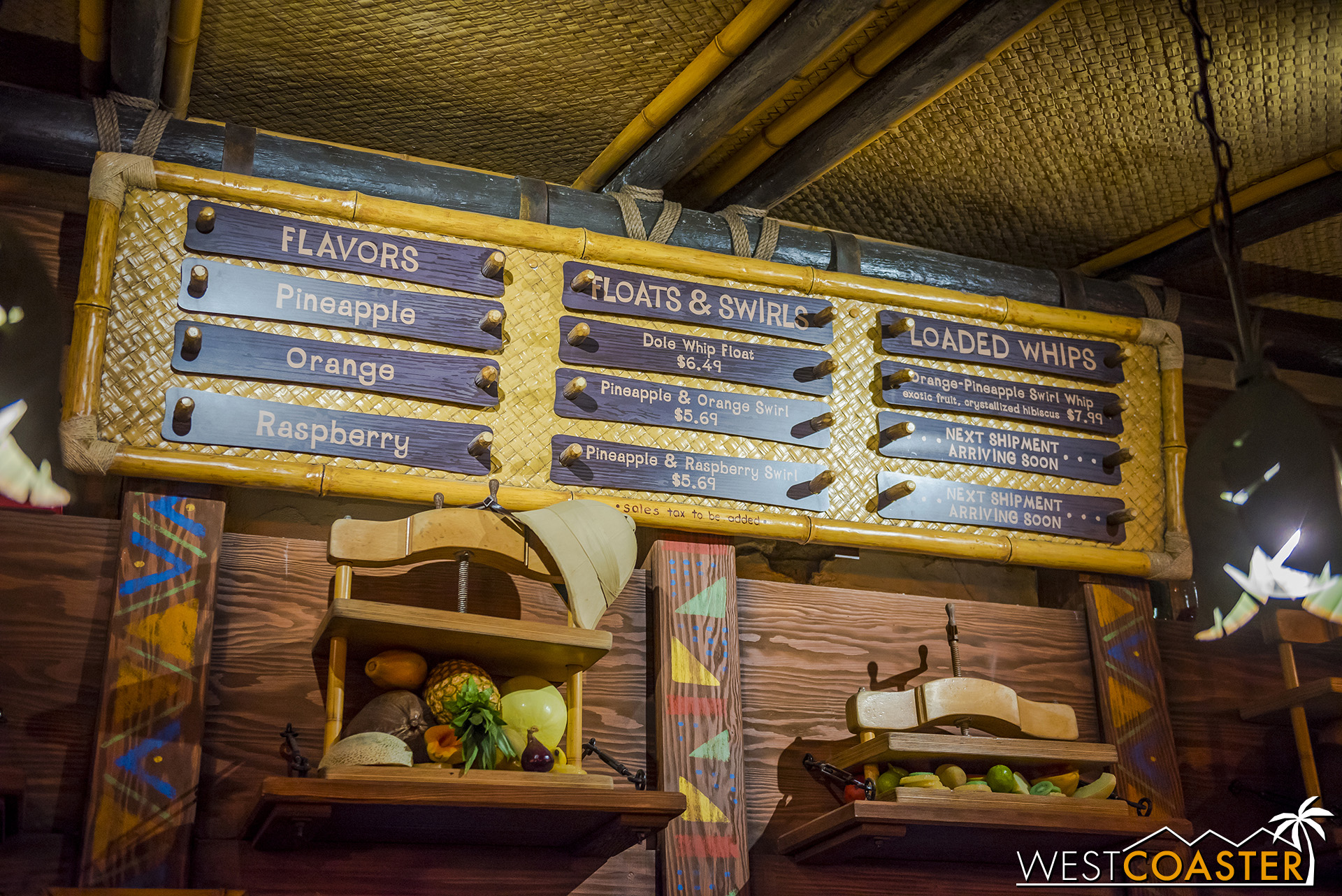  A look at the menu reveals new Dole Whip flavors! 
