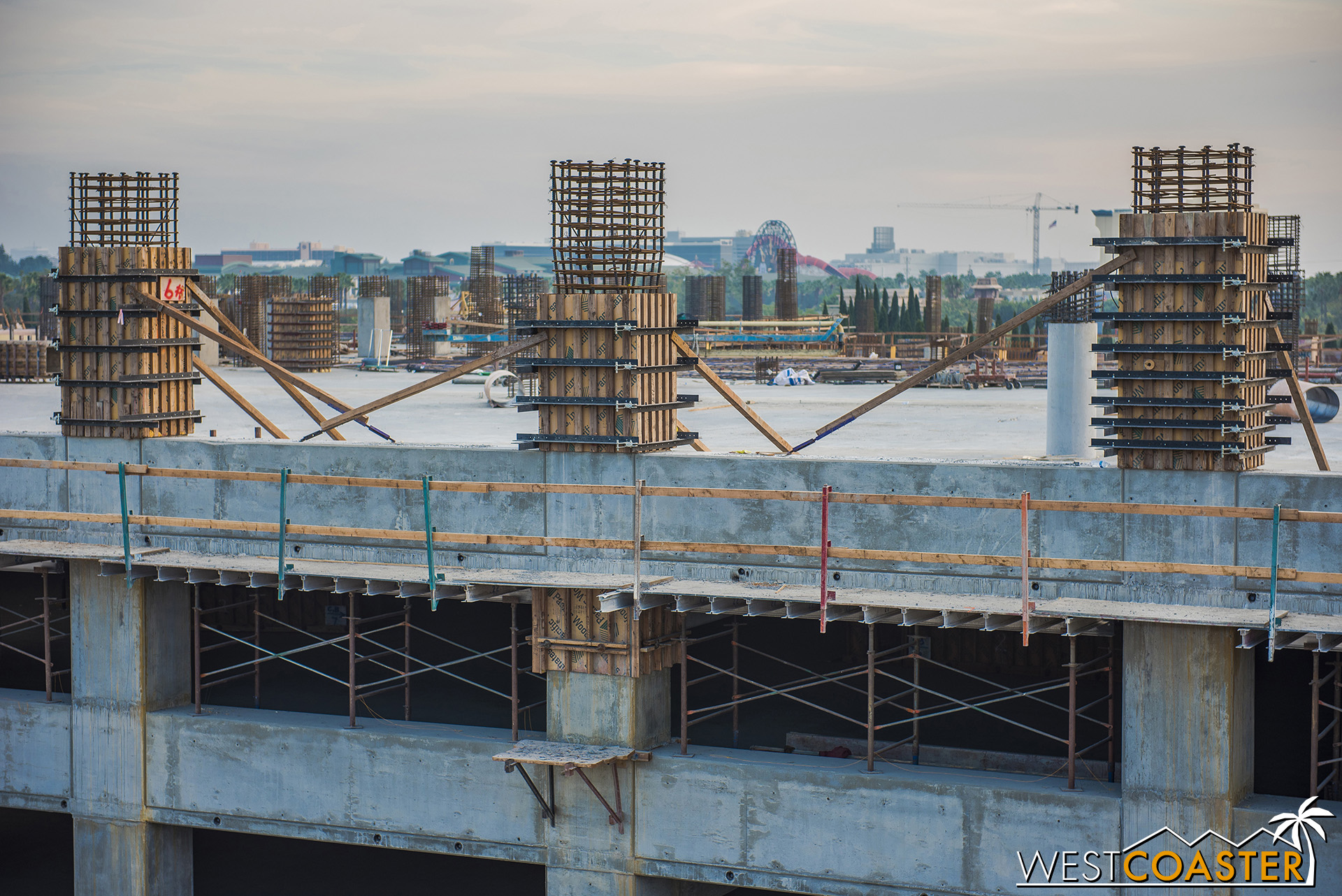  More columns going up. 