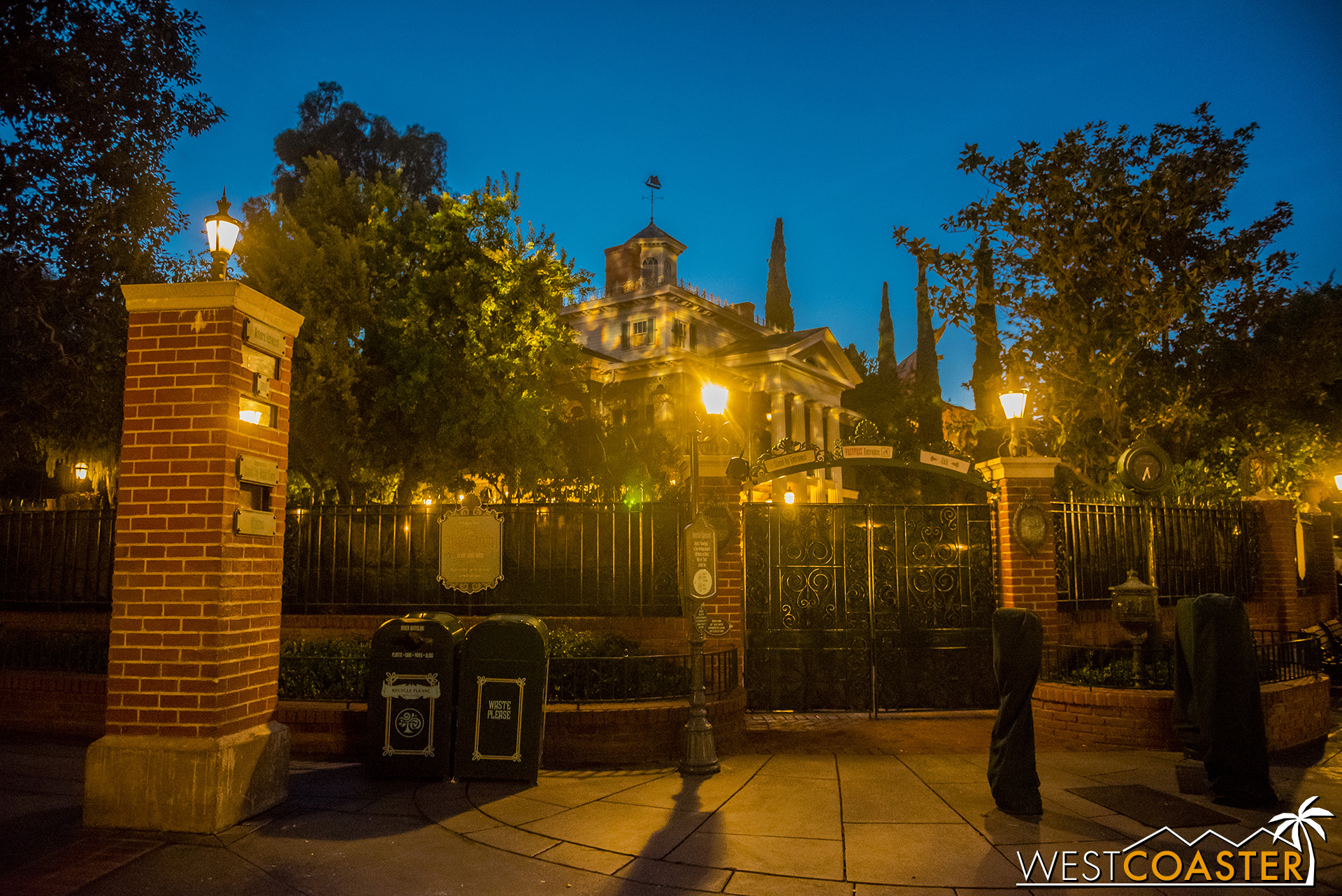  Haunted Mansion is closed as Jack Skellington leaves the premises.  It reopens this Friday. 