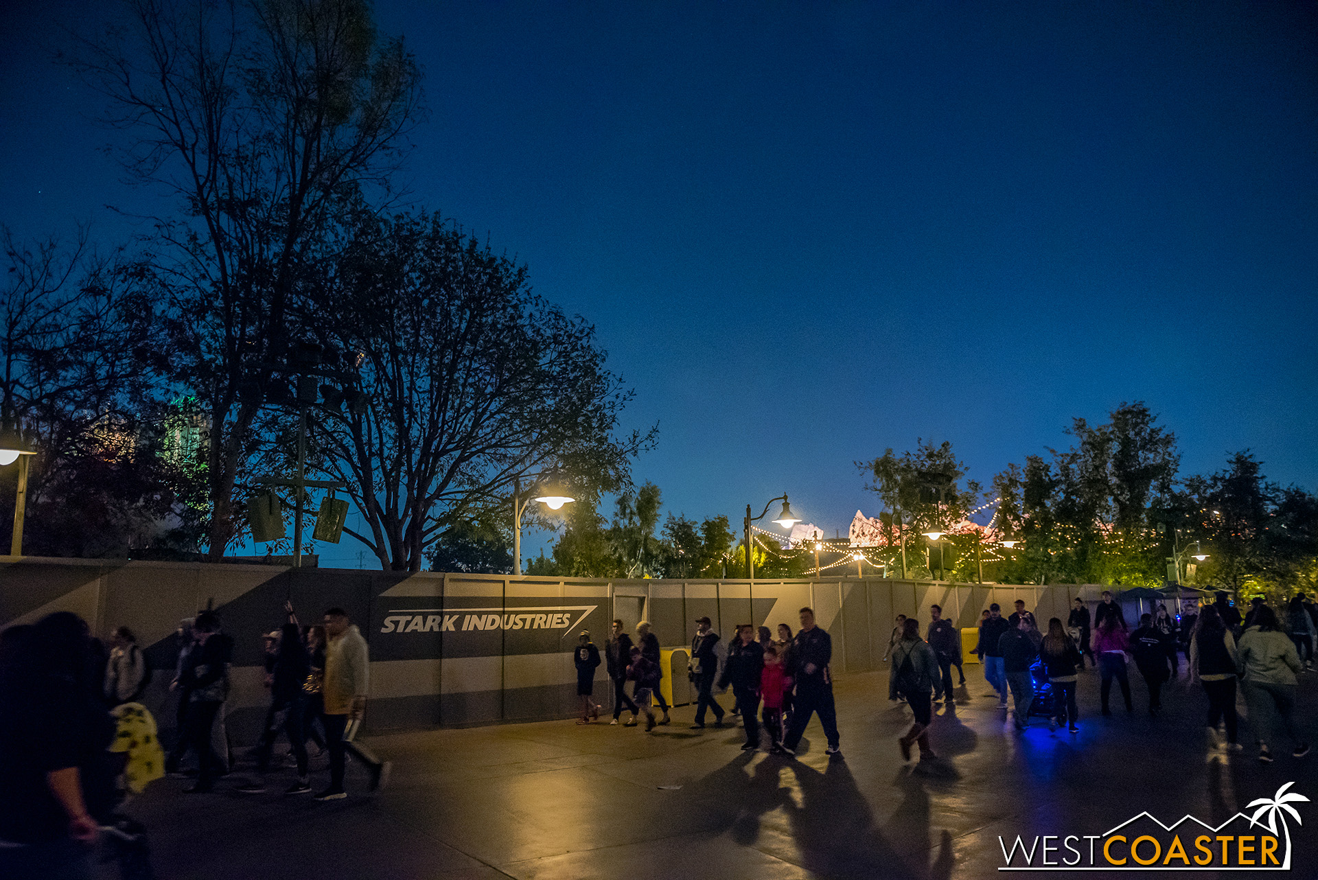  Another nighttime look at Marvel Land. 