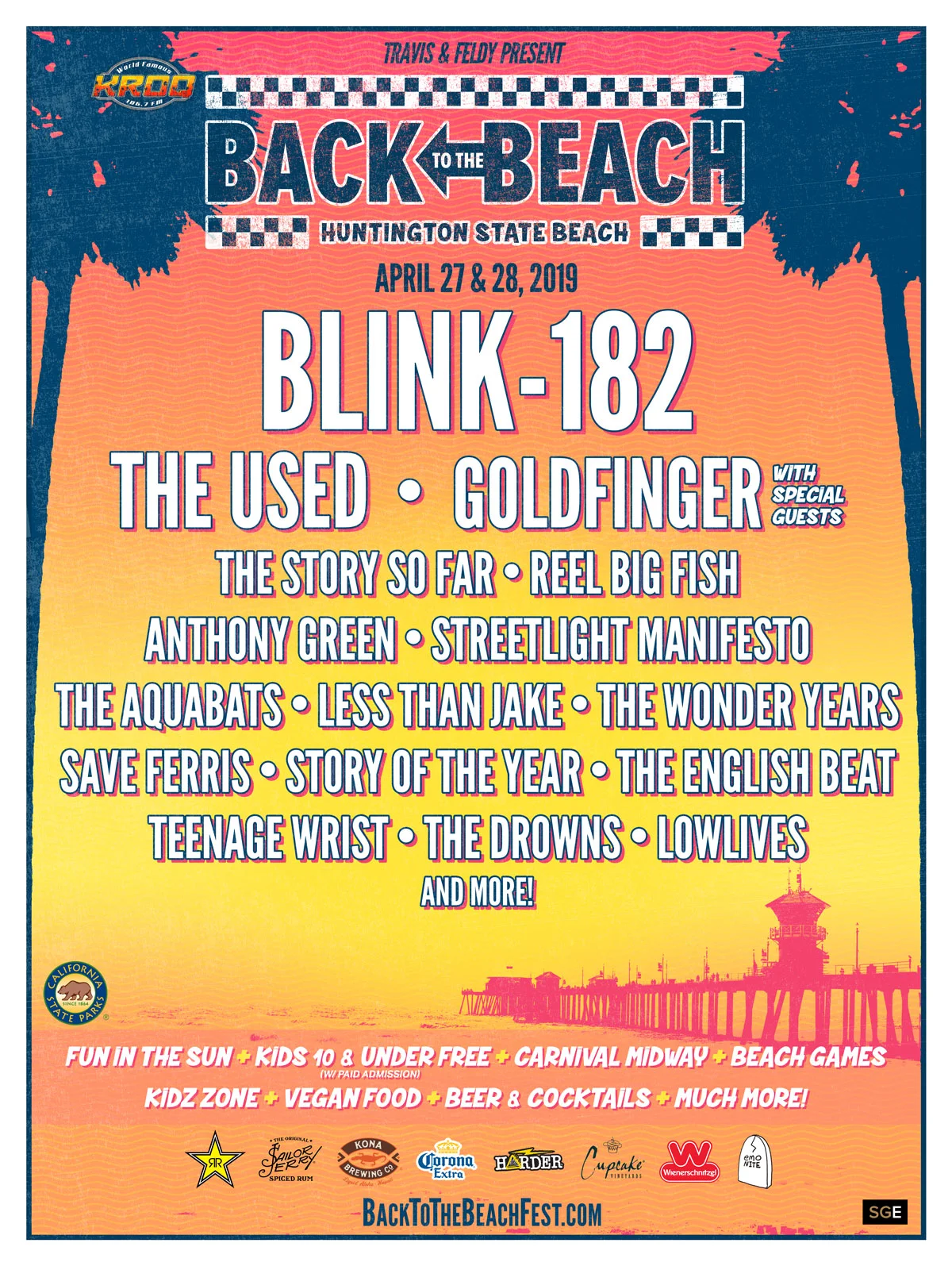 Festival poster, courtesy of Back to the Beach Festival.