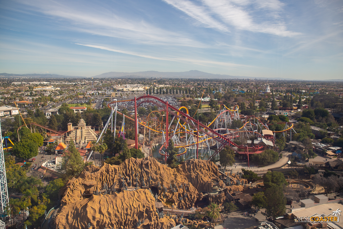 ***. ******. **. Down below my nest, is the log ride! It’s closed right now, but the intern will address that next. If you excuse me, I have to take the next group of mommy bloggers up in my nest.