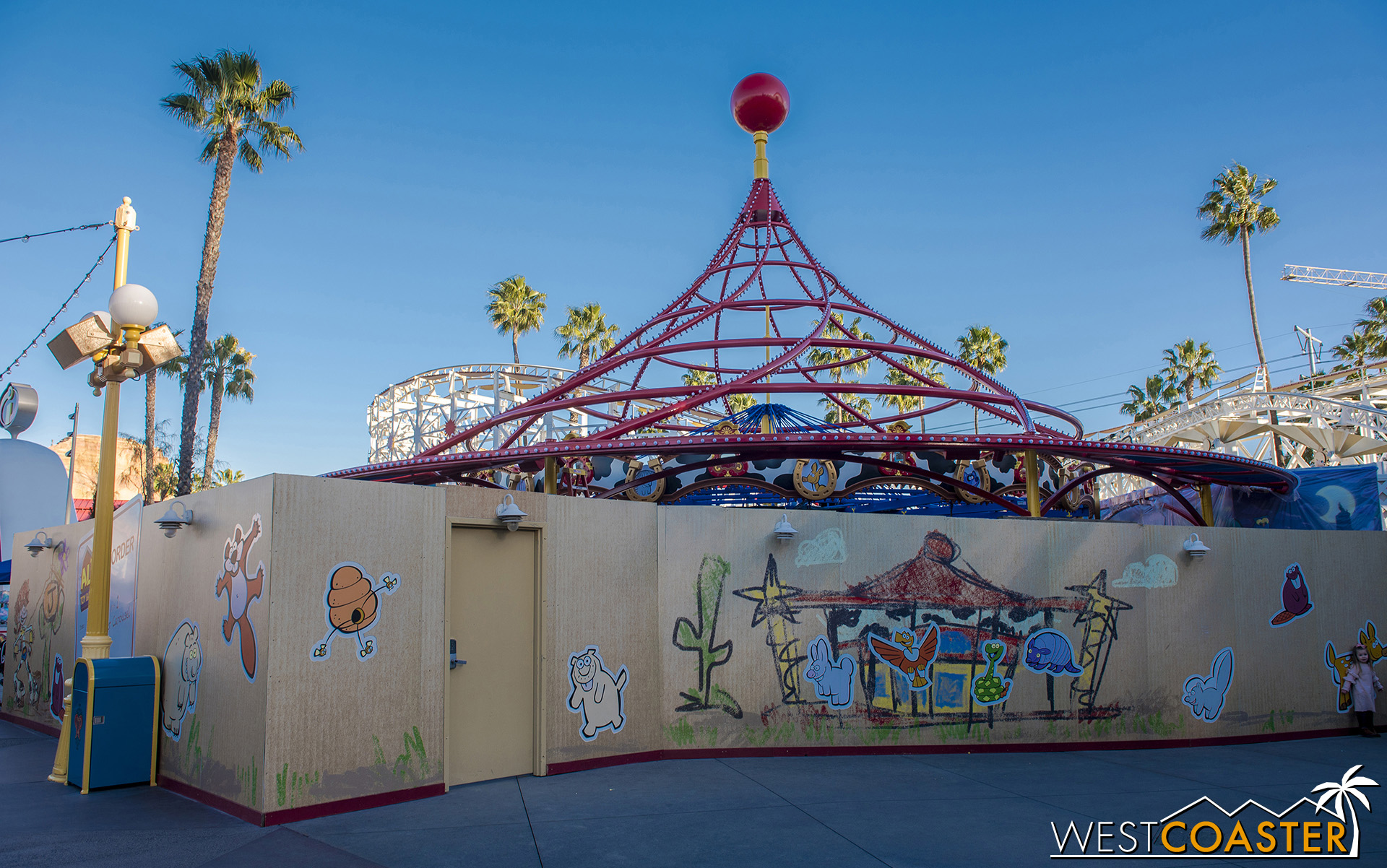  More progress is occurring at the merry-go-round. 