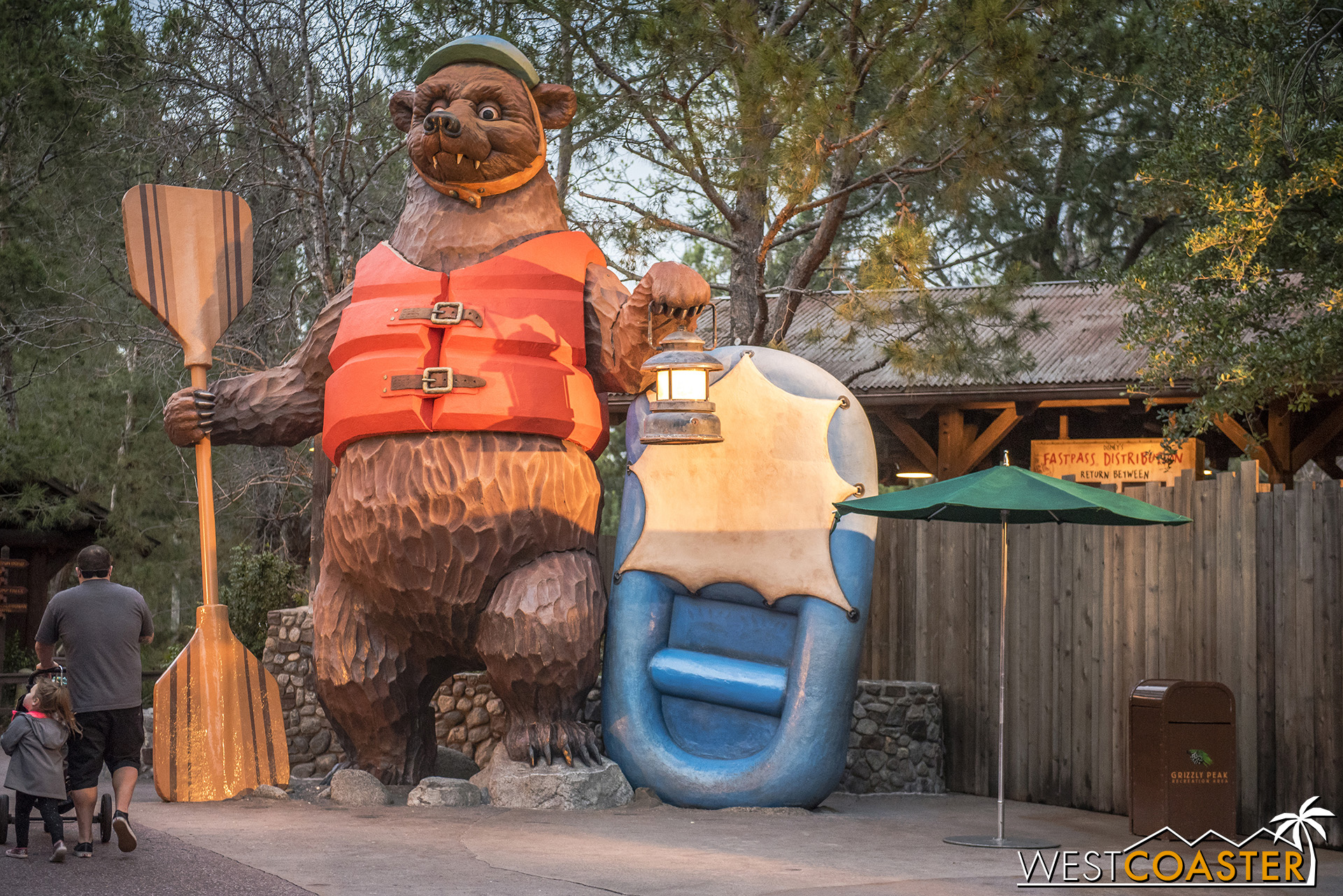  Meanwhile, the bear got a nifty, oranger life vest. 