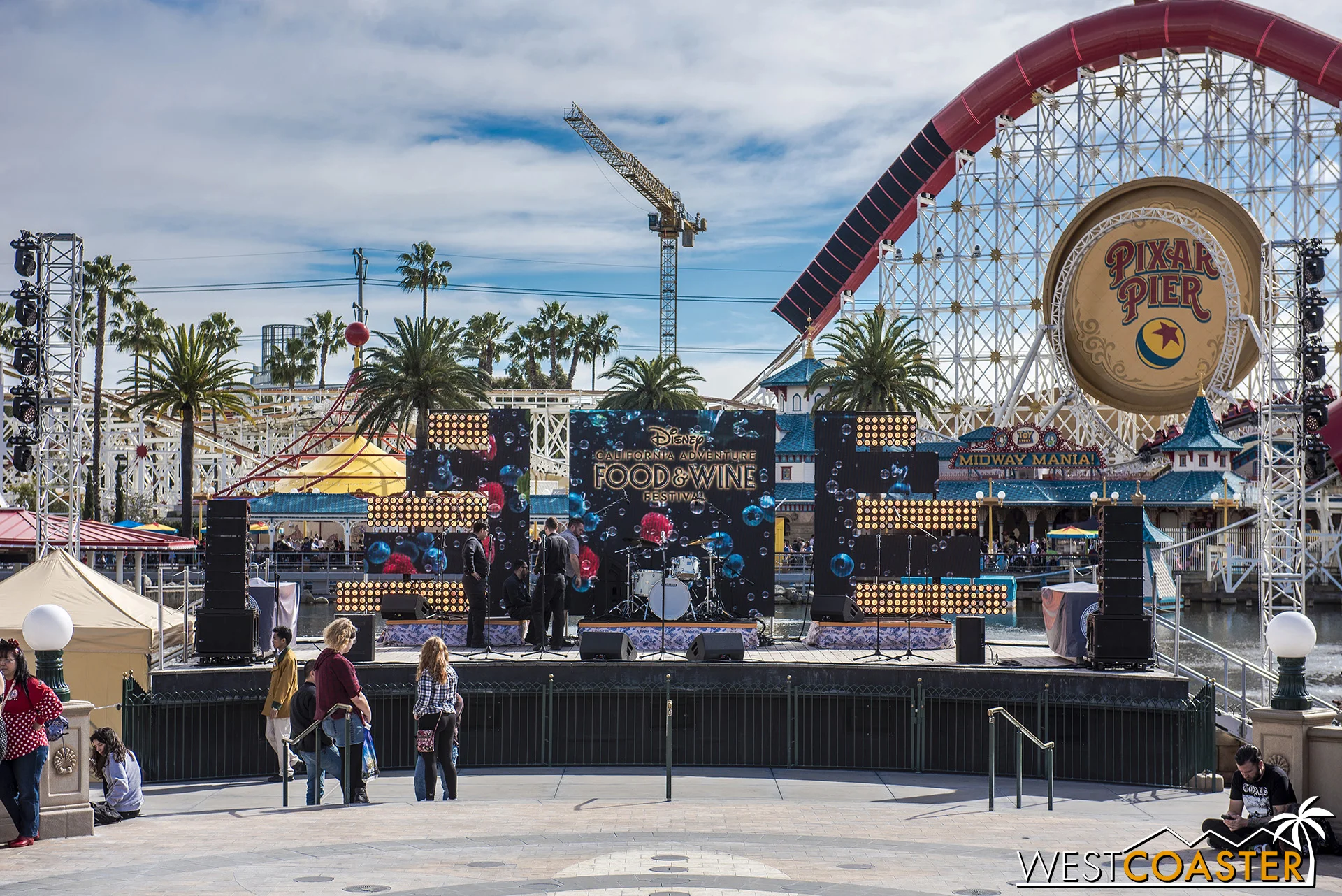 The Paradise Park stage.