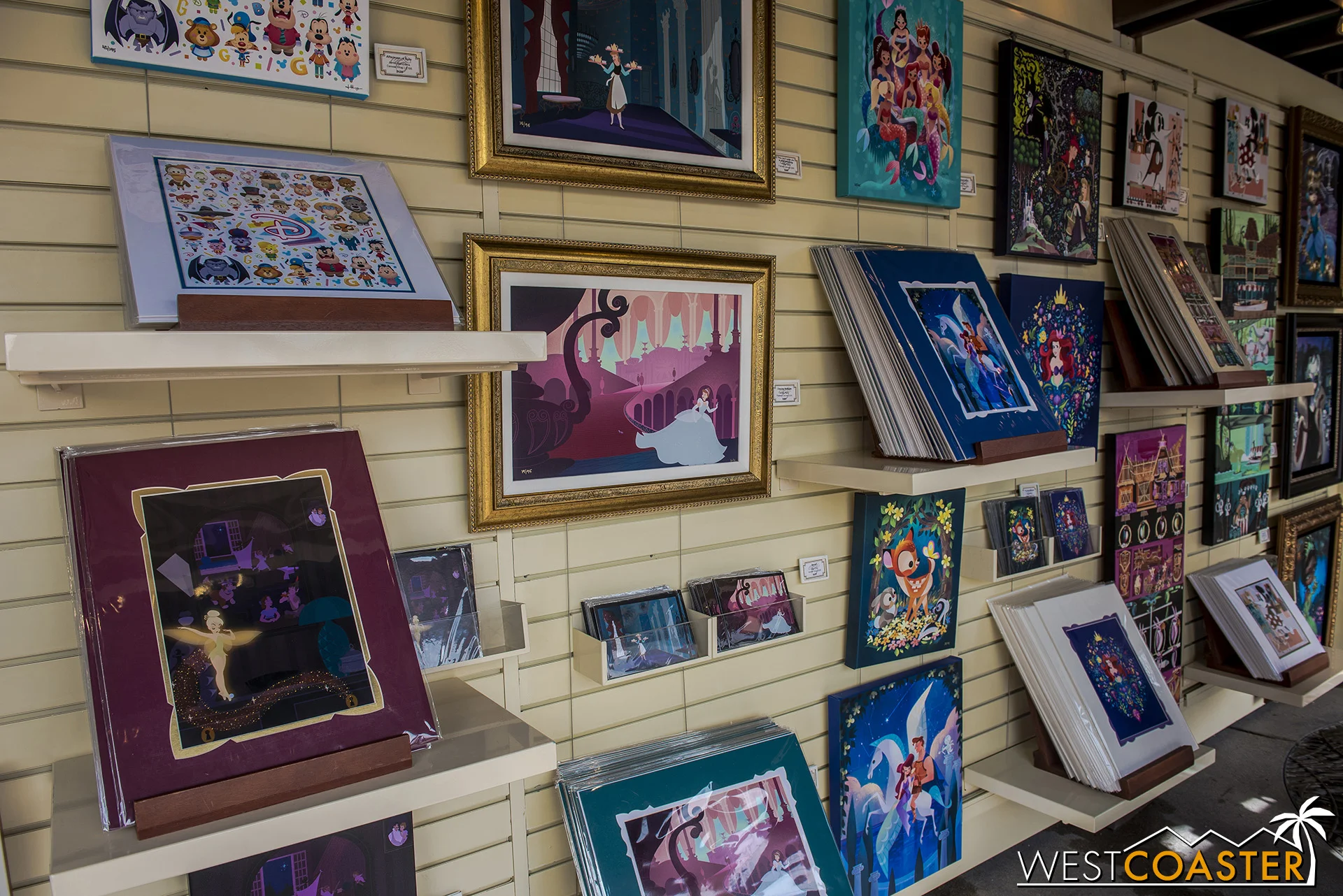 Plenty of paintings and prints for sale.