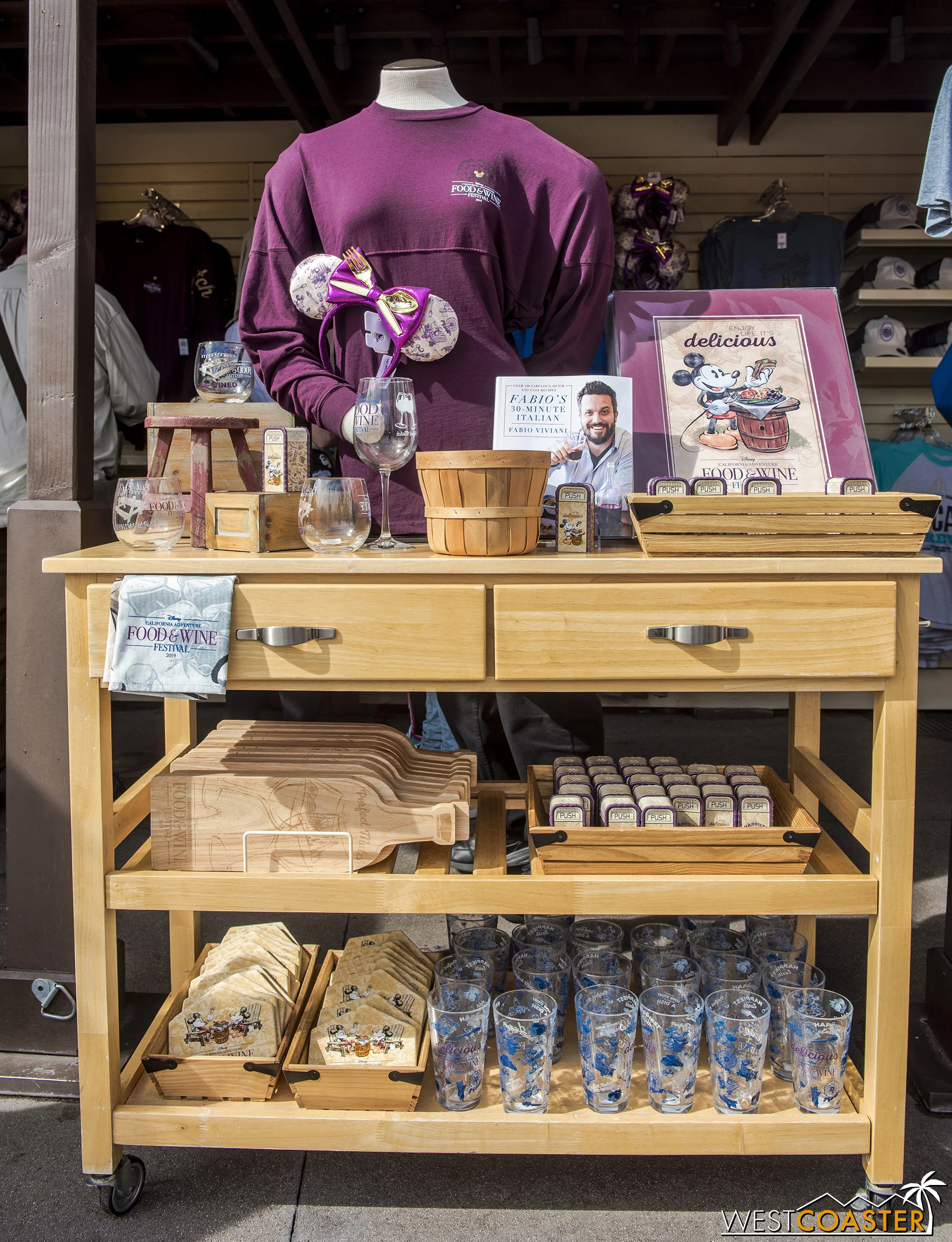 There is Festival-specific merchandise too, and it looks great! Just be prepared to pay the Disney premium for such housewares.