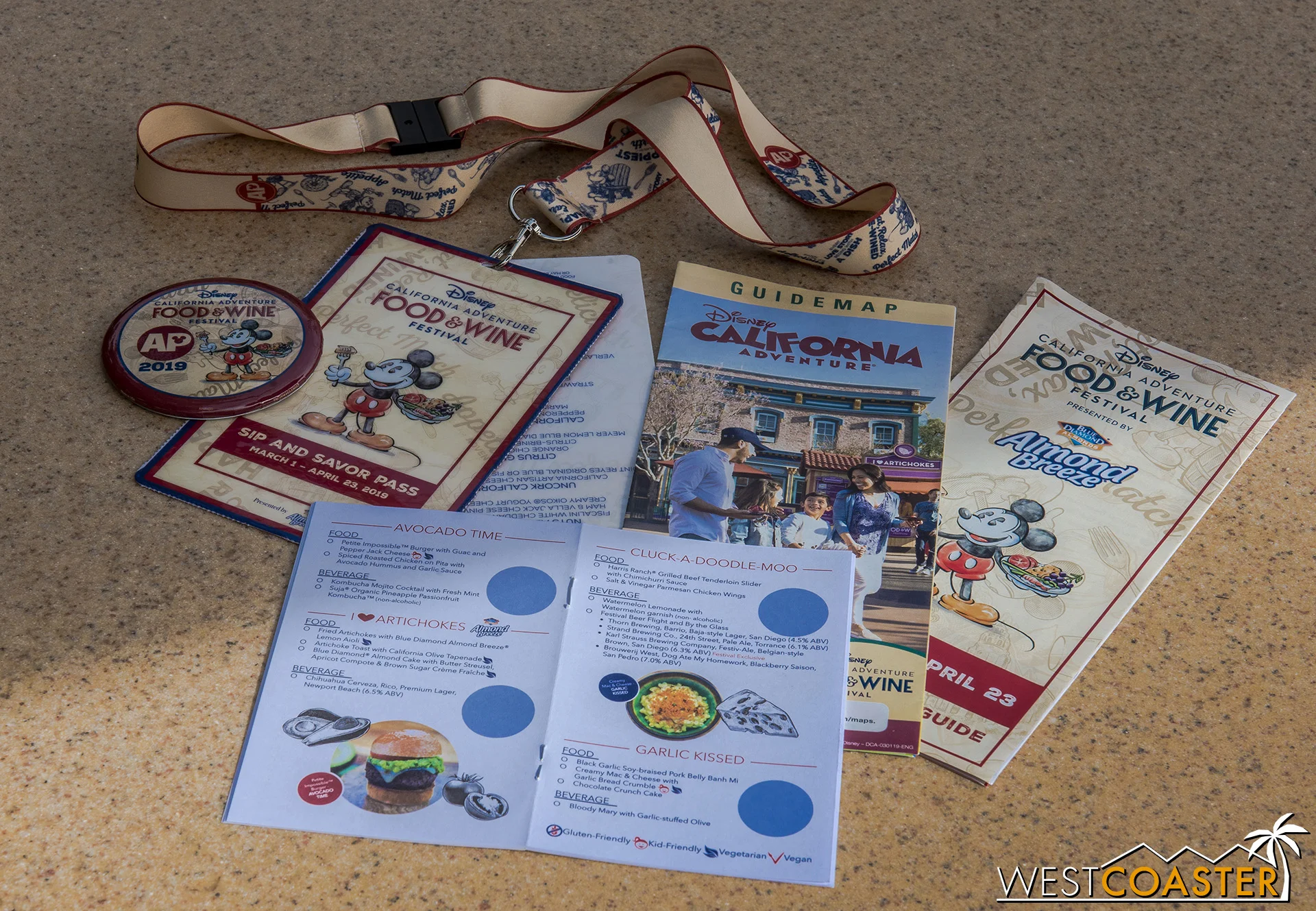 The Sip and Savor Pass is back, along with an AP-exclusive button, and general maps and passport souvenirs for the event.
