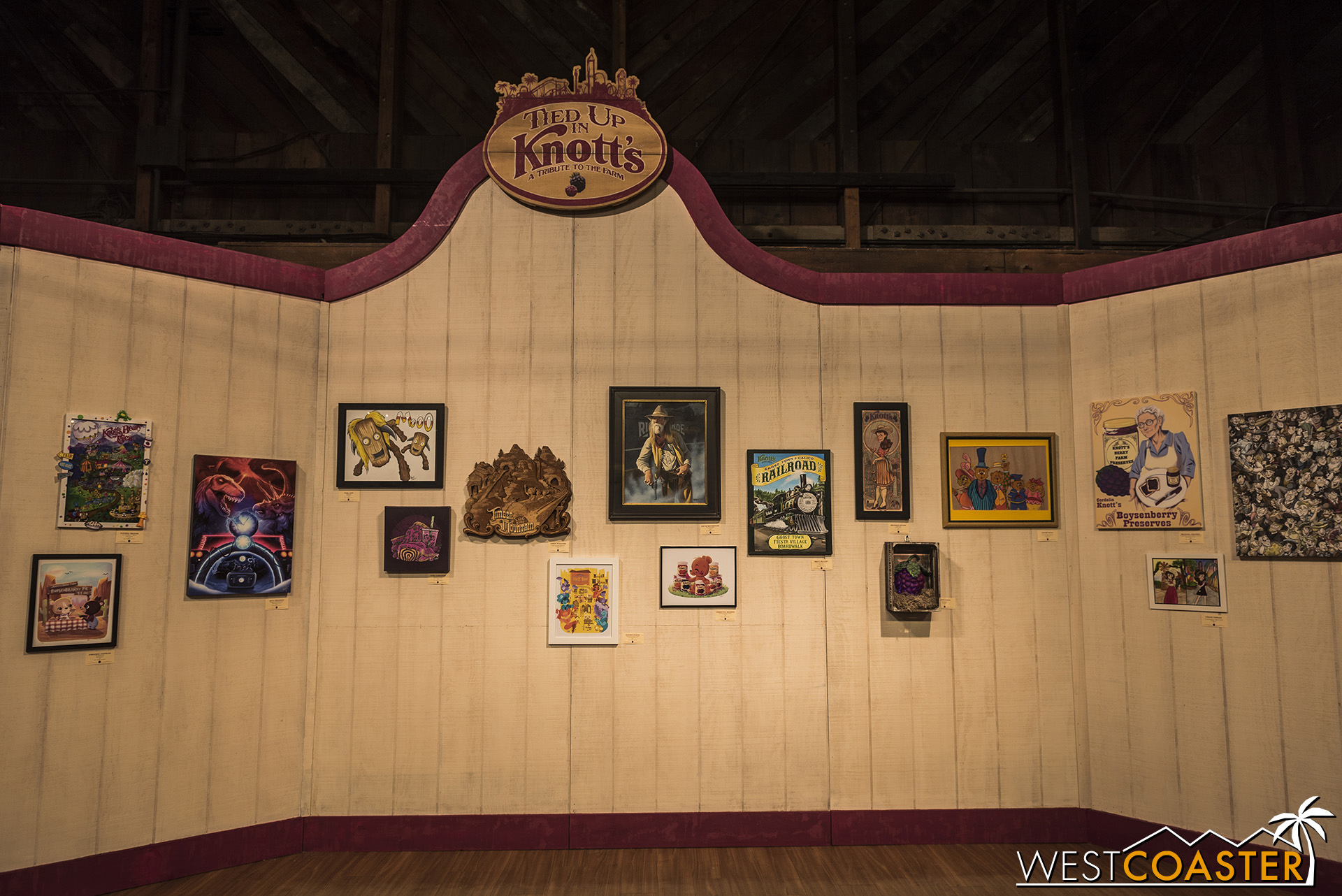  Here’s a look at the Tied Up in Knott’s art exhibit for this year’s Boysenberry Festival. 