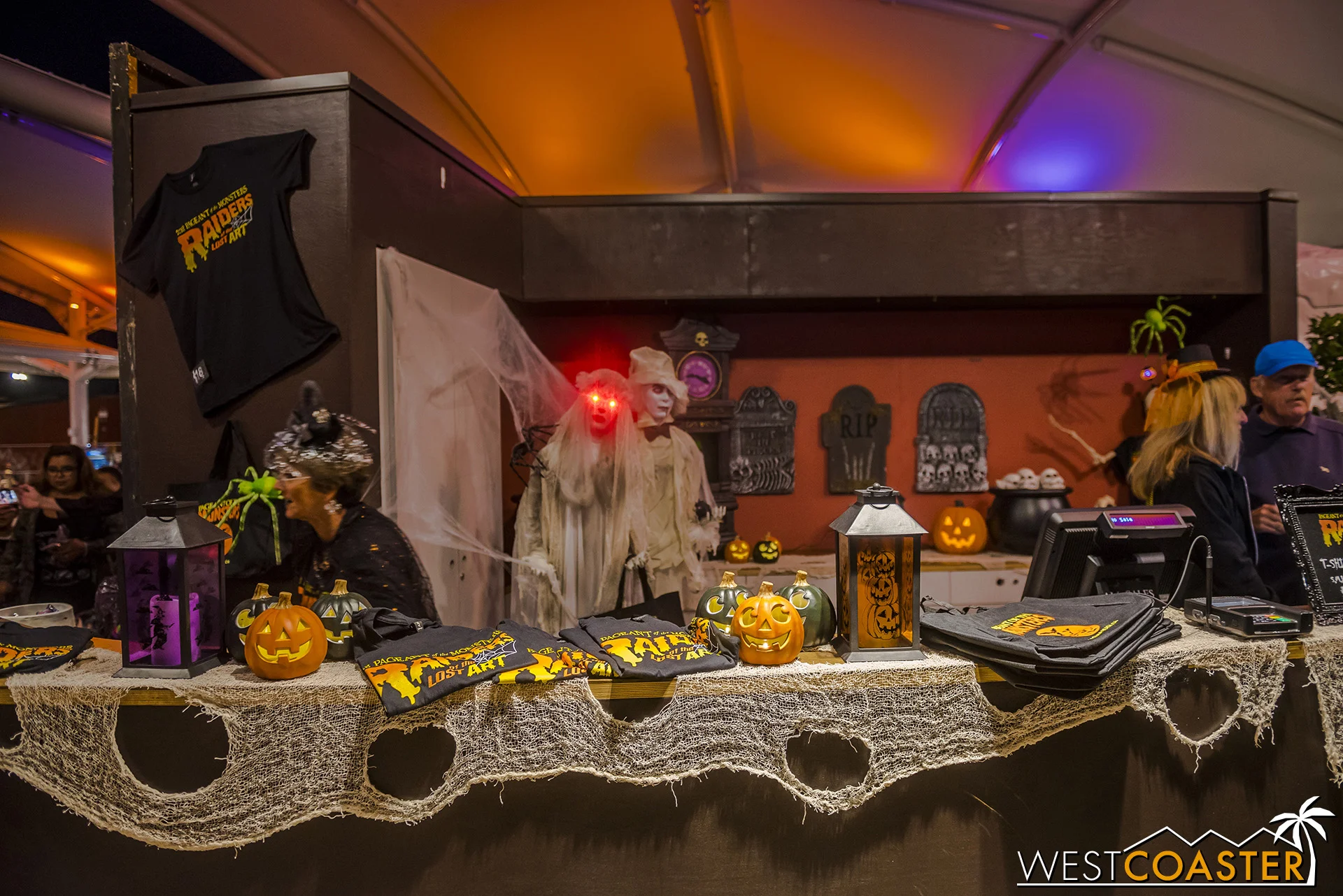 There was plenty of merchandise available for purchase.