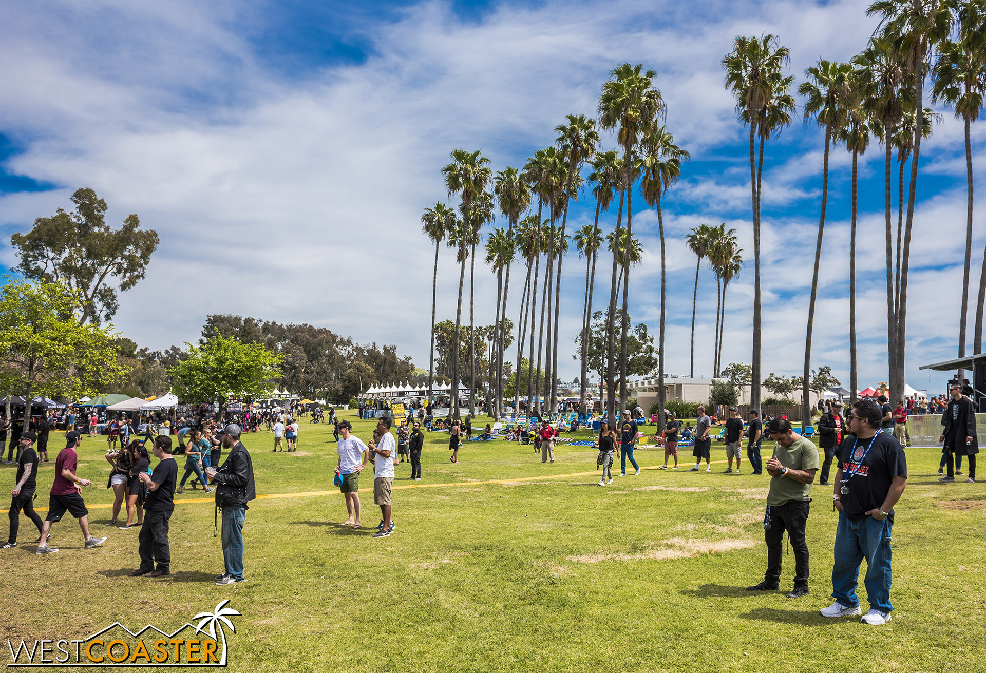  The crowds filter in as the afternoon progresses. 