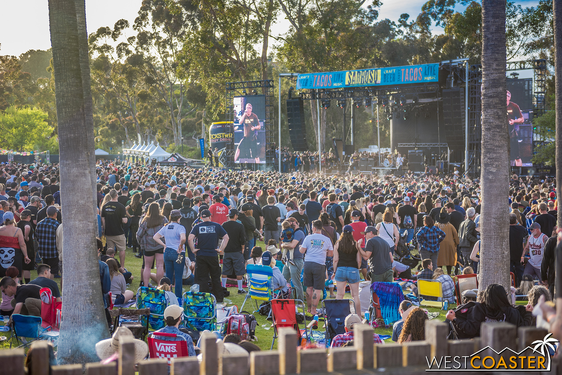  The crowd enjoying a punk rock legend. 