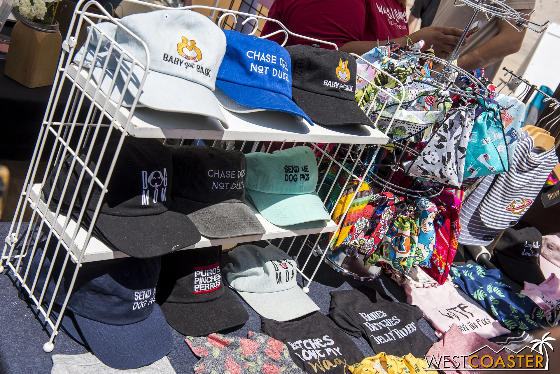 There were also souvenirs and things for humans to show off their love of dogs.