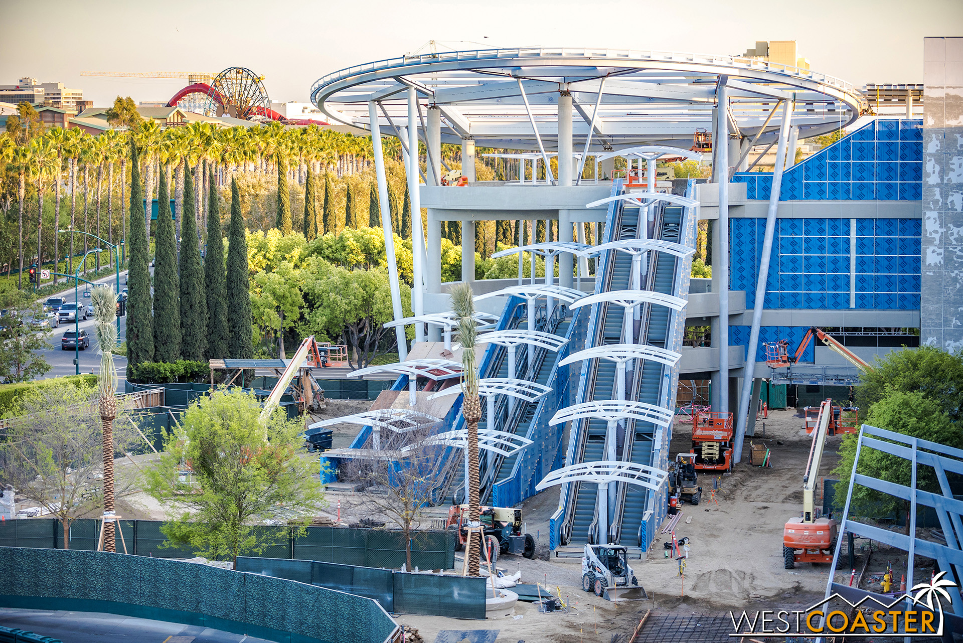  Escalators are progressing too. 